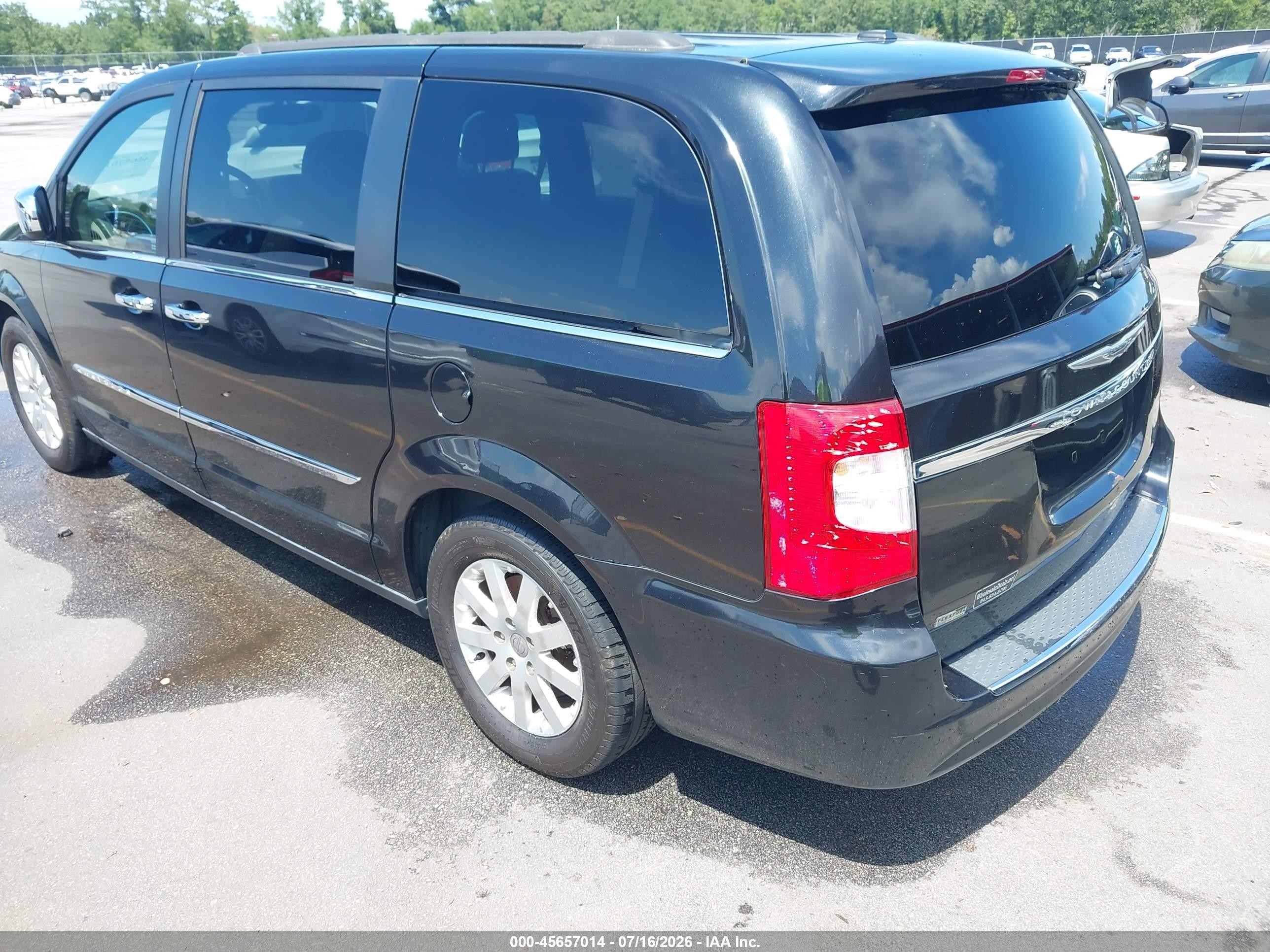 2013 Chrysler Town & Country Touring Black vin: 2C4RC1BG9DR691281