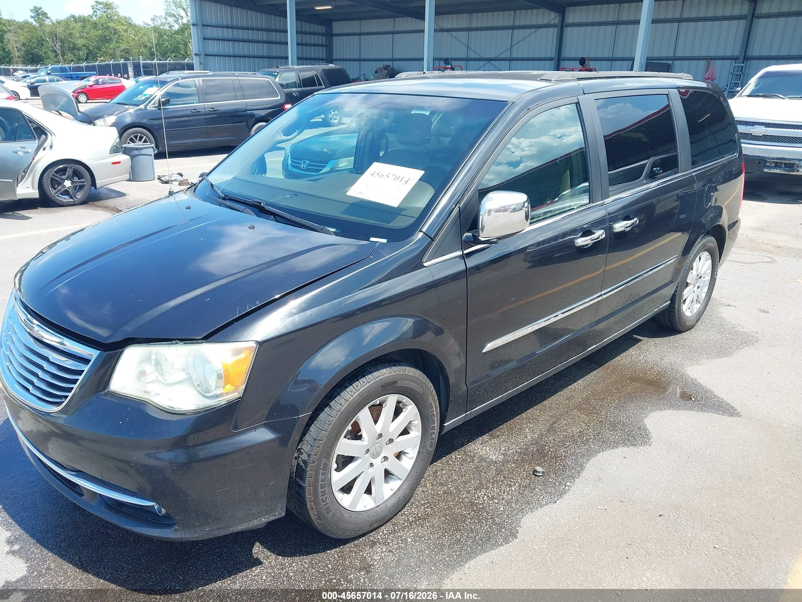 2013 Chrysler Town & Country Touring Black vin: 2C4RC1BG9DR691281