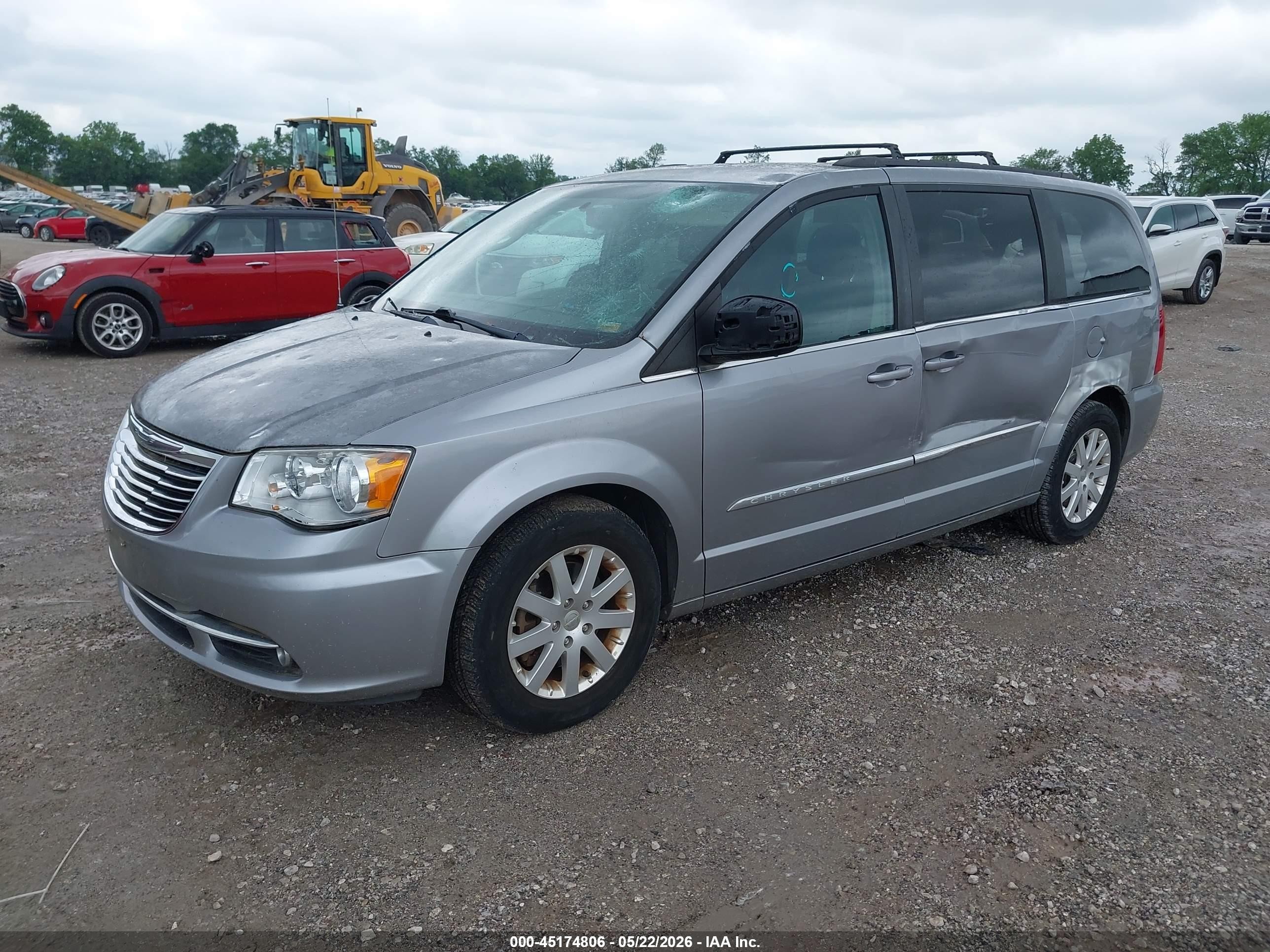 2013 Chrysler Town & Country Touring Серебряный vin: 2C4RC1BG9DR705518