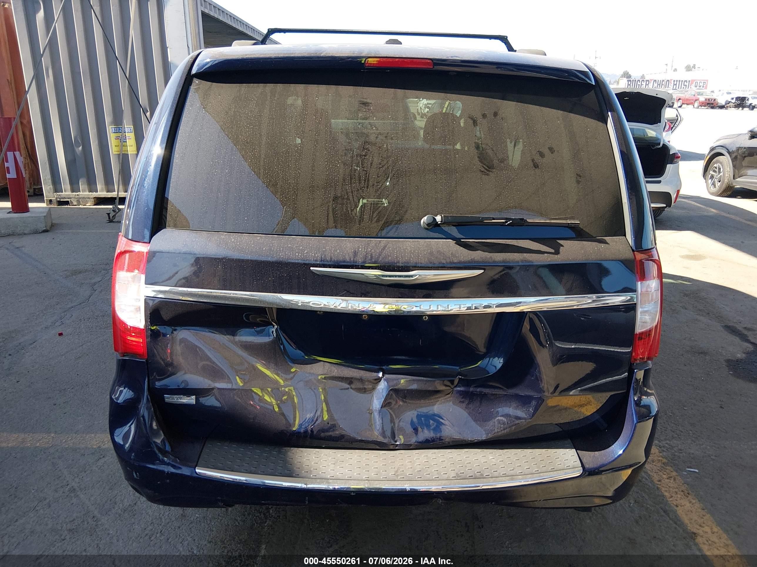 2013 Chrysler Town & Country Touring Blue vin: 2C4RC1BG9DR743198