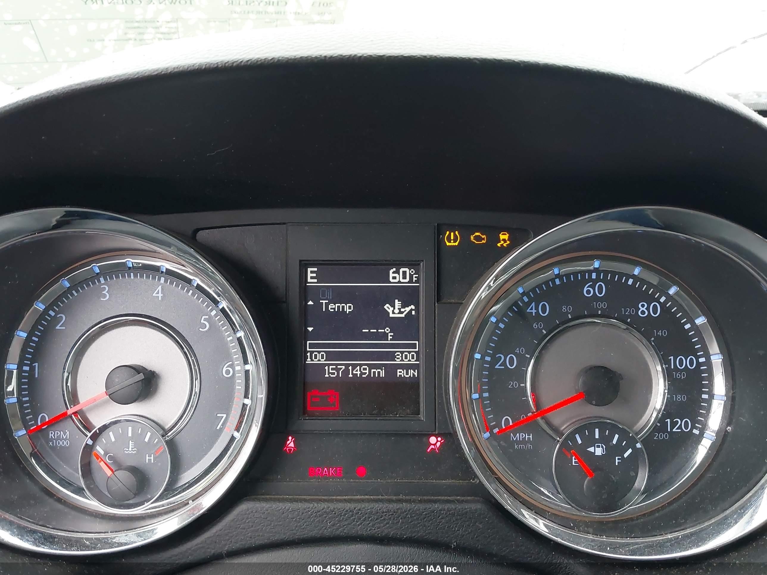 2013 Chrysler Town & Country Touring Gray vin: 2C4RC1BG9DR743802