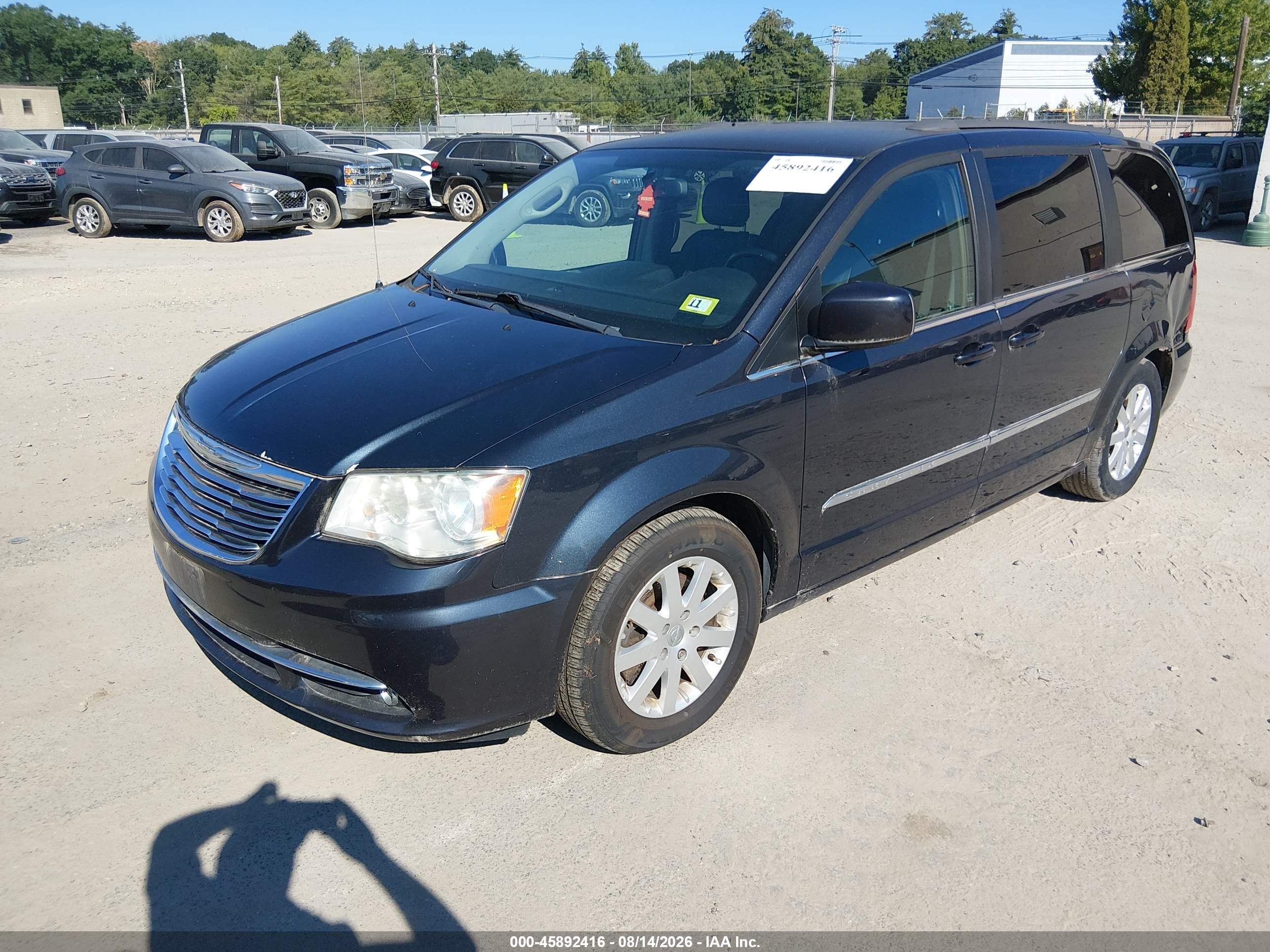 2014 Chrysler Town & Country Touring Black vin: 2C4RC1BG9ER110847