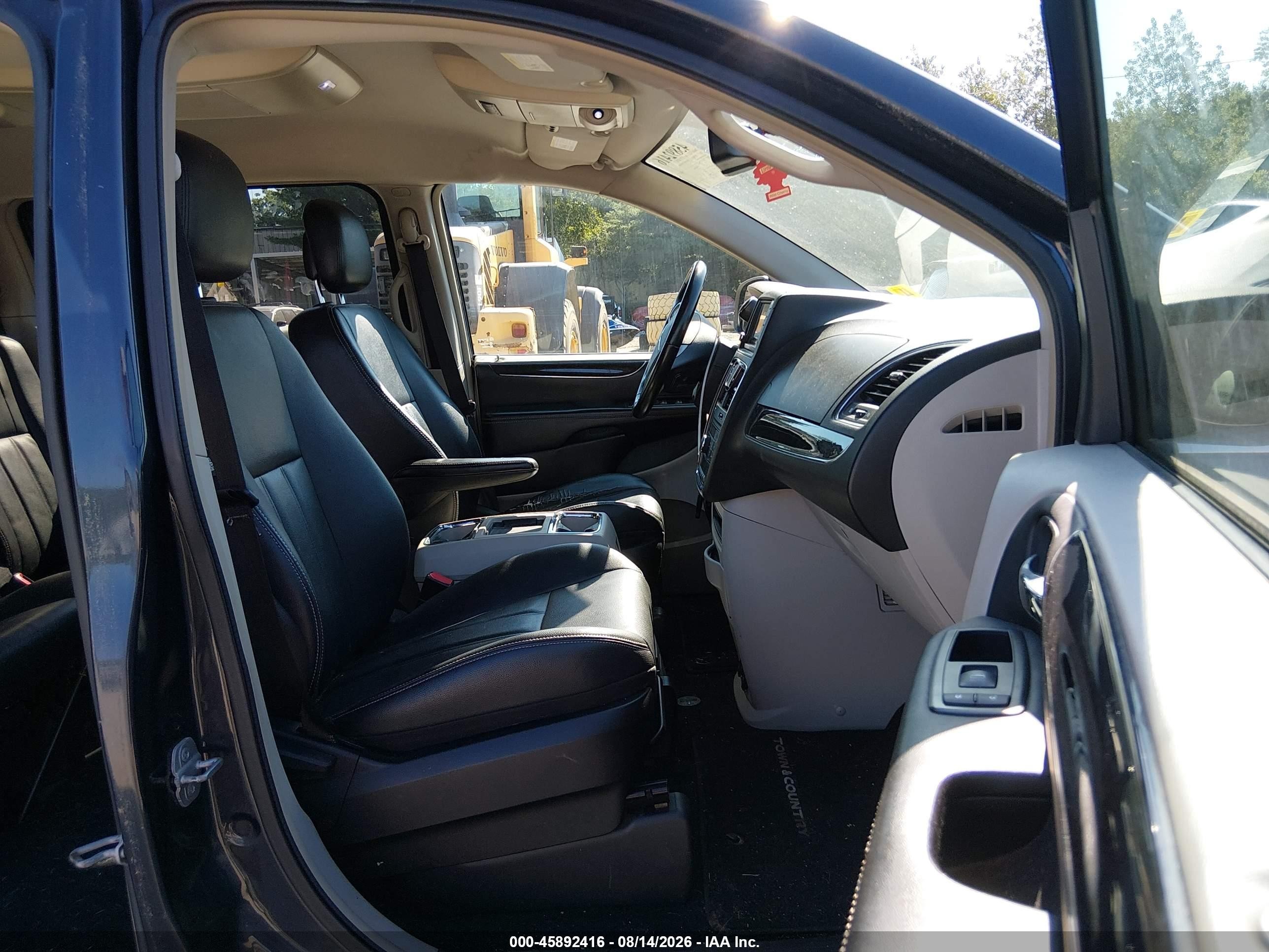 2014 Chrysler Town & Country Touring Black vin: 2C4RC1BG9ER110847