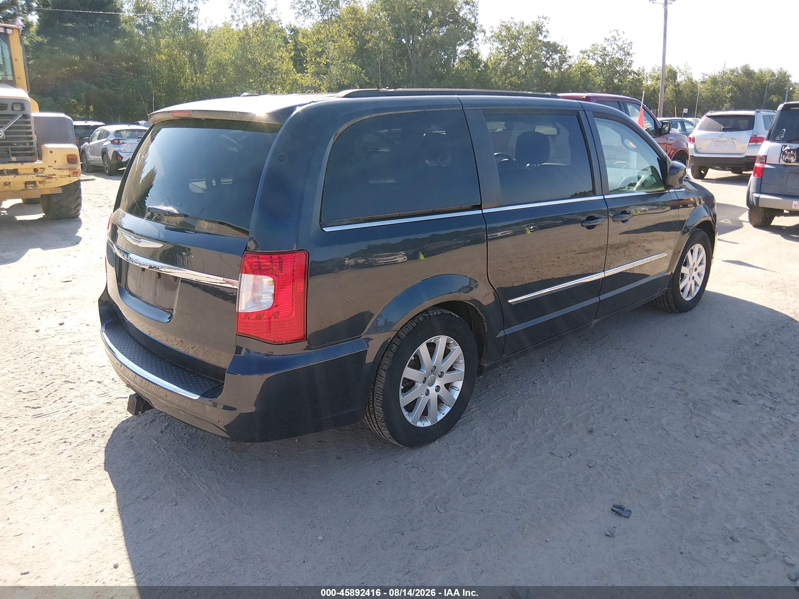 2014 Chrysler Town & Country Touring Black vin: 2C4RC1BG9ER110847