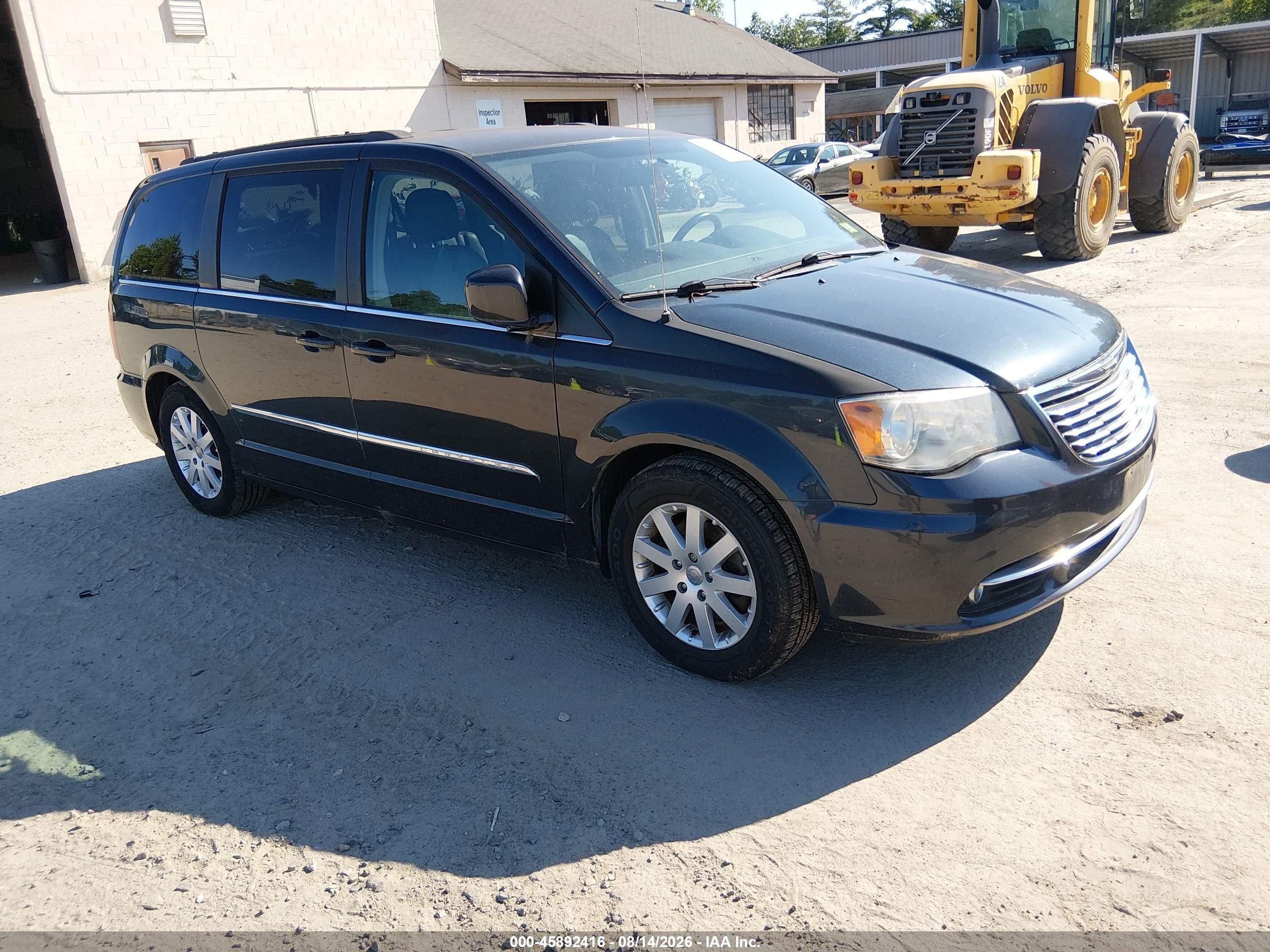 2014 Chrysler Town & Country Touring Черный vin: 2C4RC1BG9ER110847