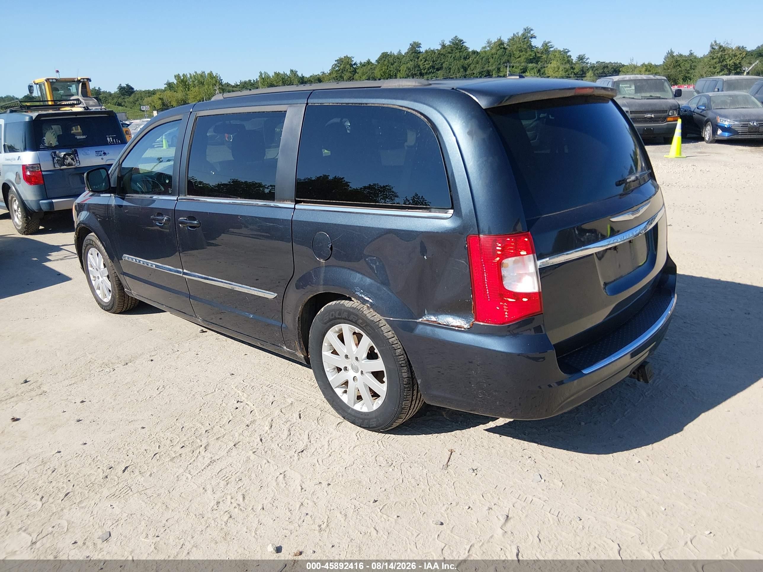 2014 Chrysler Town & Country Touring Black vin: 2C4RC1BG9ER110847