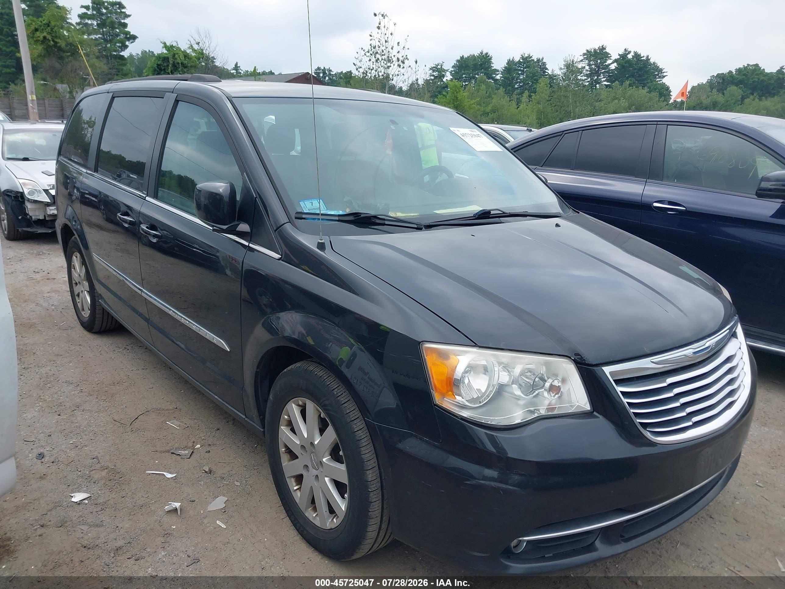 2014 Chrysler Town & Country Touring Black vin: 2C4RC1BG9ER113652