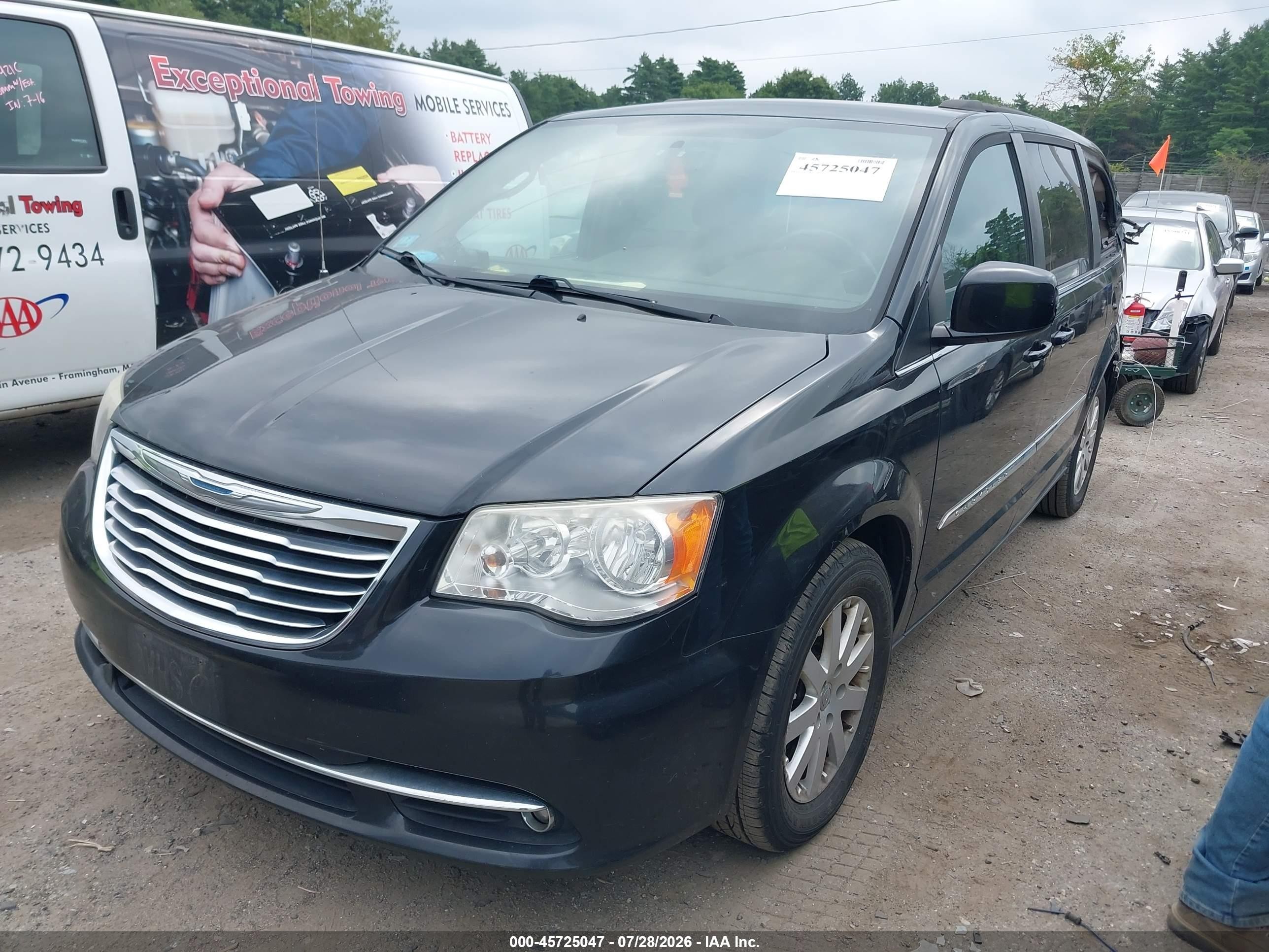 2014 Chrysler Town & Country Touring Черный vin: 2C4RC1BG9ER113652