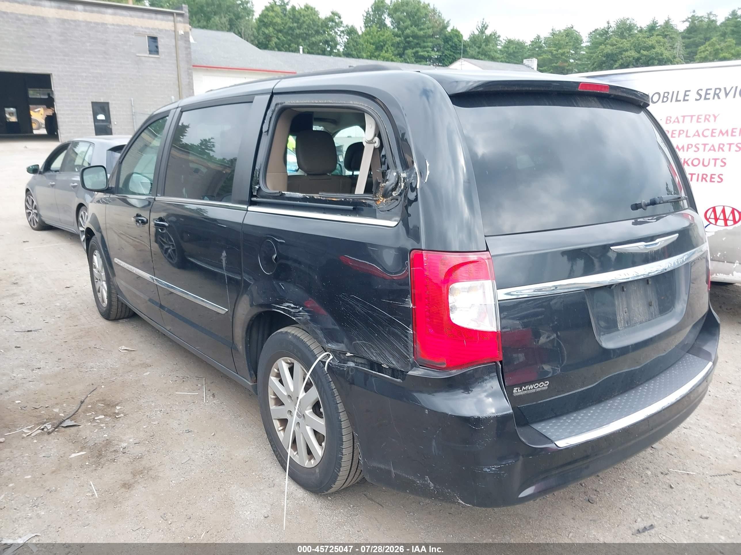 2014 Chrysler Town & Country Touring Черный vin: 2C4RC1BG9ER113652