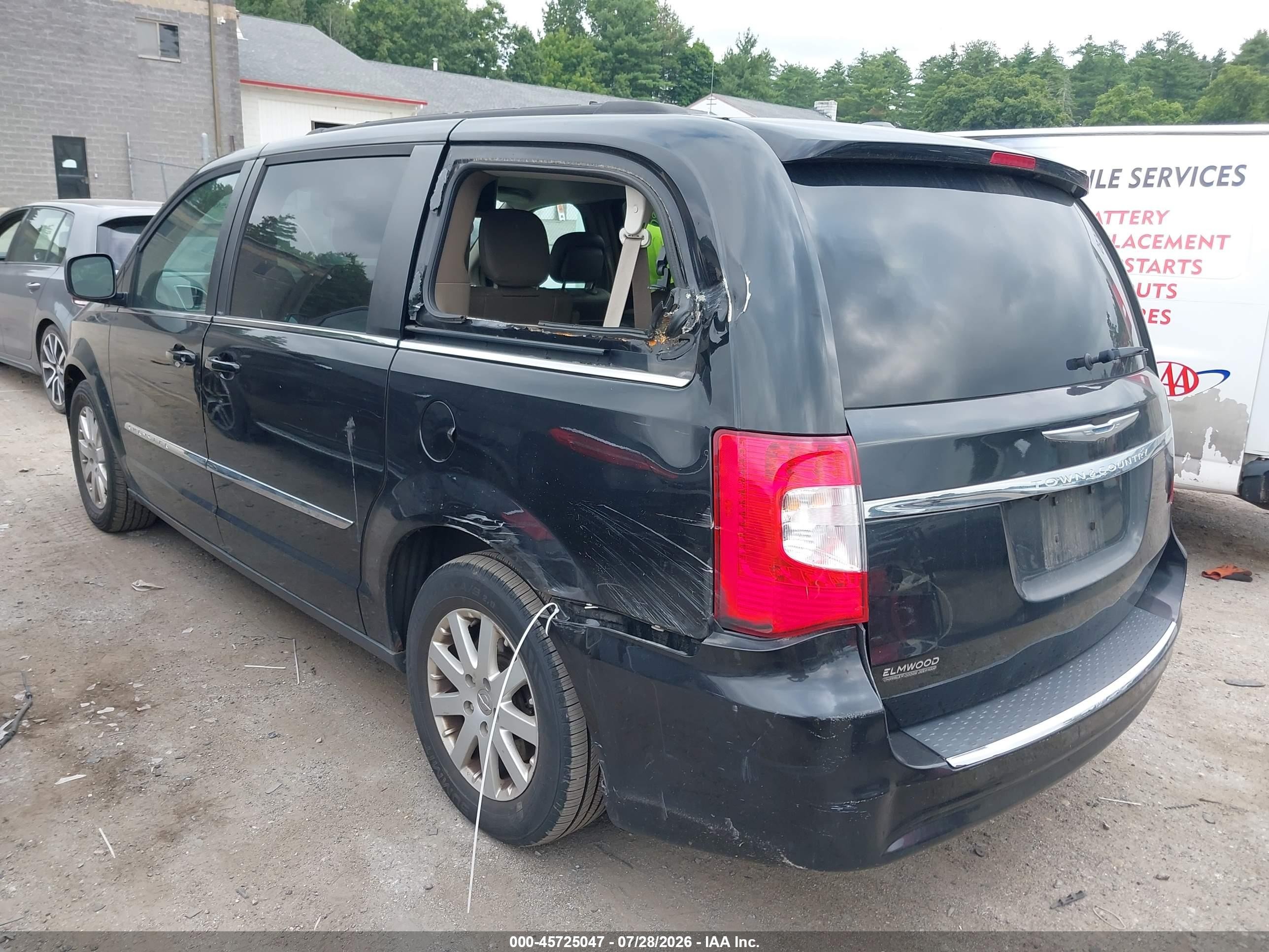 2014 Chrysler Town & Country Touring Черный vin: 2C4RC1BG9ER113652