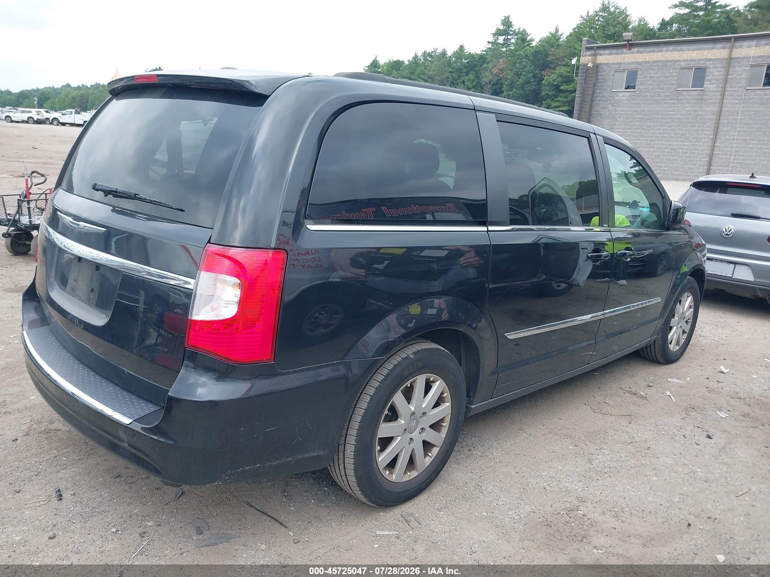 2014 Chrysler Town & Country Touring Черный vin: 2C4RC1BG9ER113652