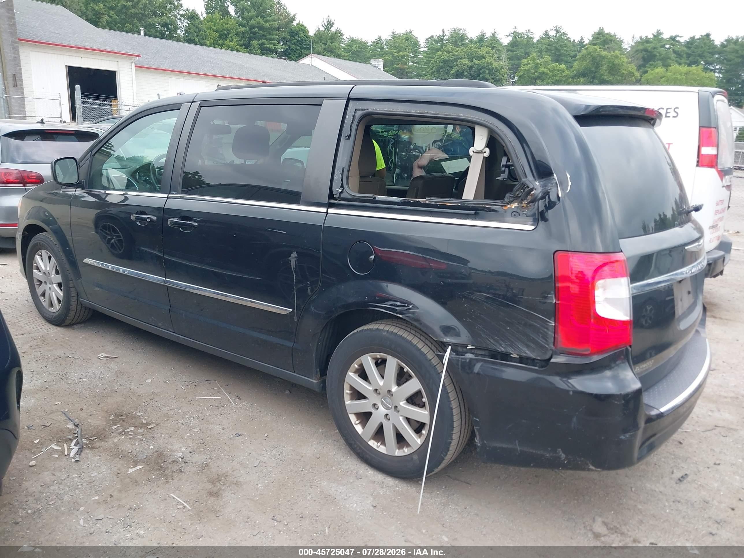 2014 Chrysler Town & Country Touring Черный vin: 2C4RC1BG9ER113652