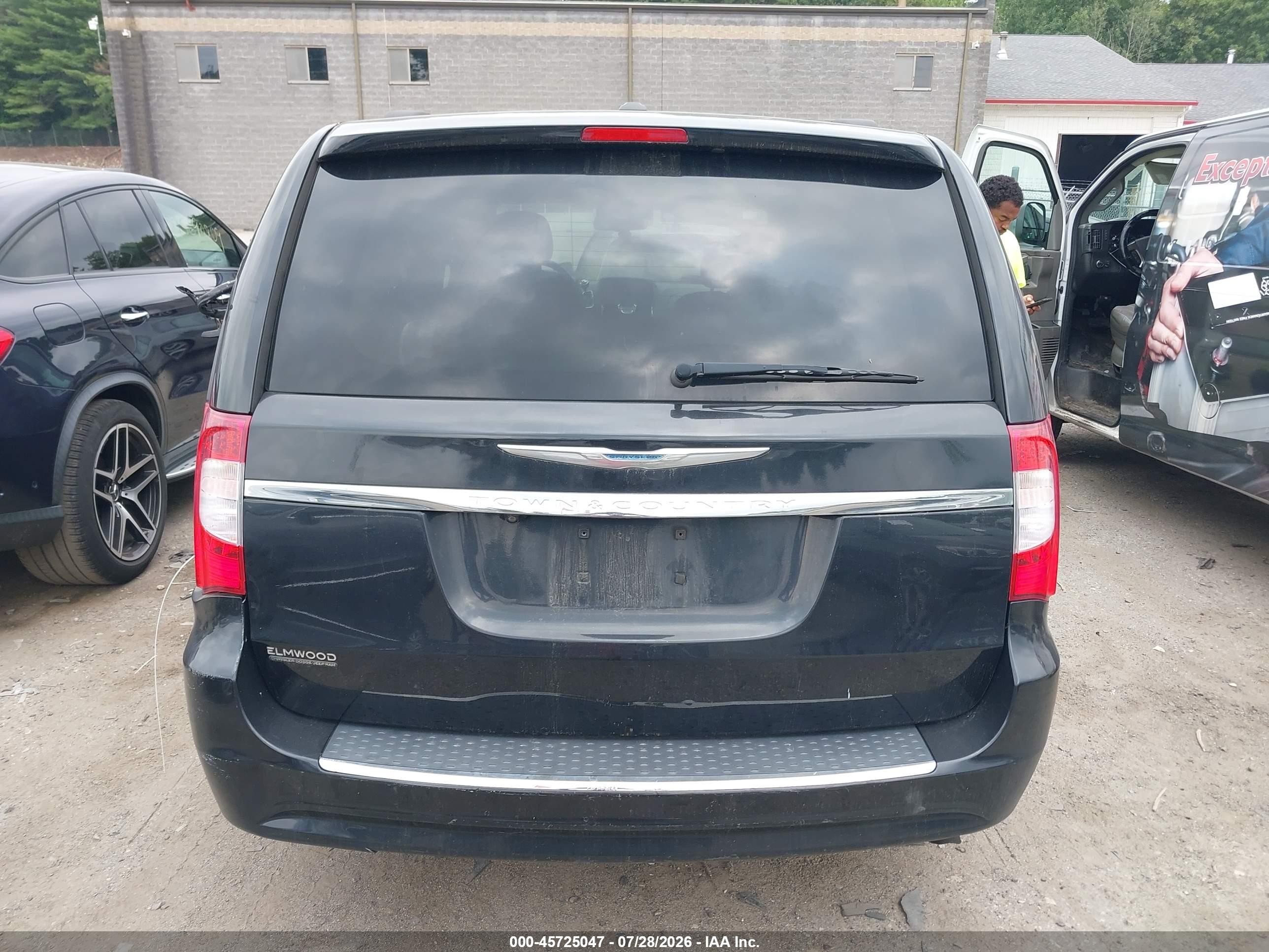 2014 Chrysler Town & Country Touring Черный vin: 2C4RC1BG9ER113652