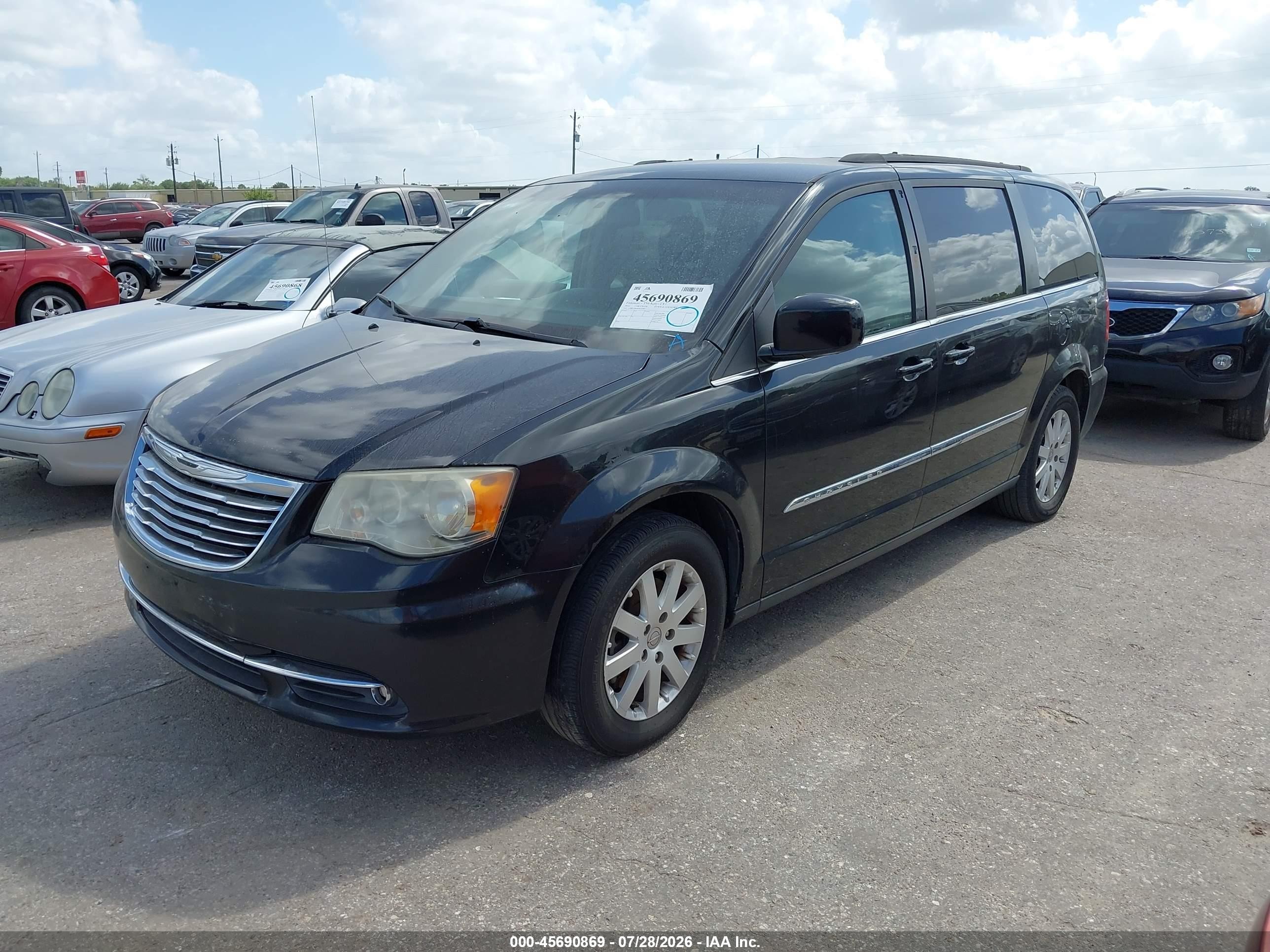 2014 Chrysler Town & Country Touring Серый vin: 2C4RC1BG9ER125882