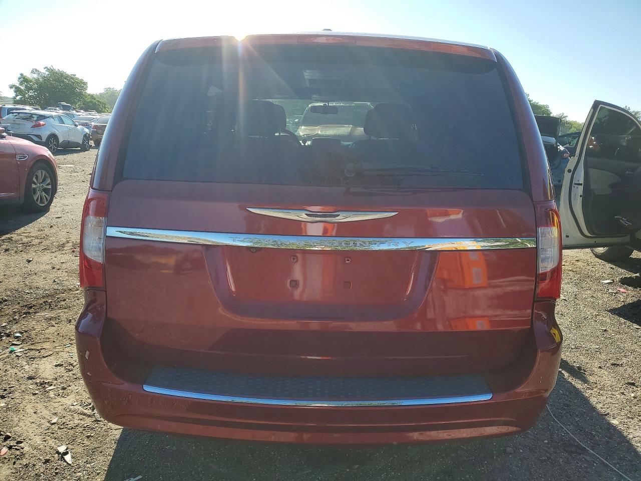 2014 Chrysler Town & Country Touring Красный vin: 2C4RC1BG9ER143539
