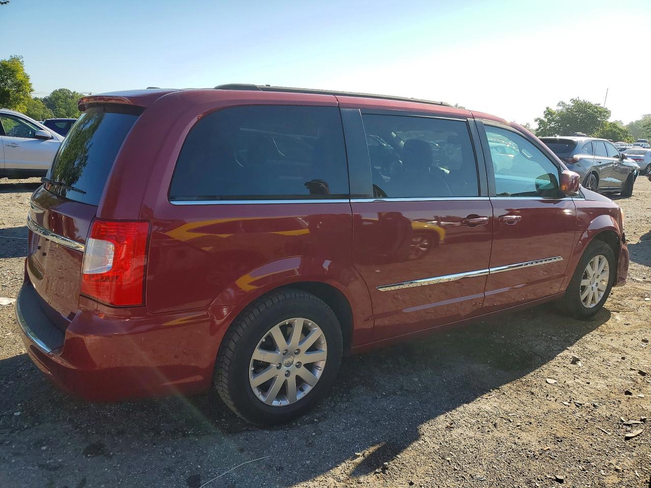 2014 Chrysler Town & Country Touring Красный vin: 2C4RC1BG9ER143539