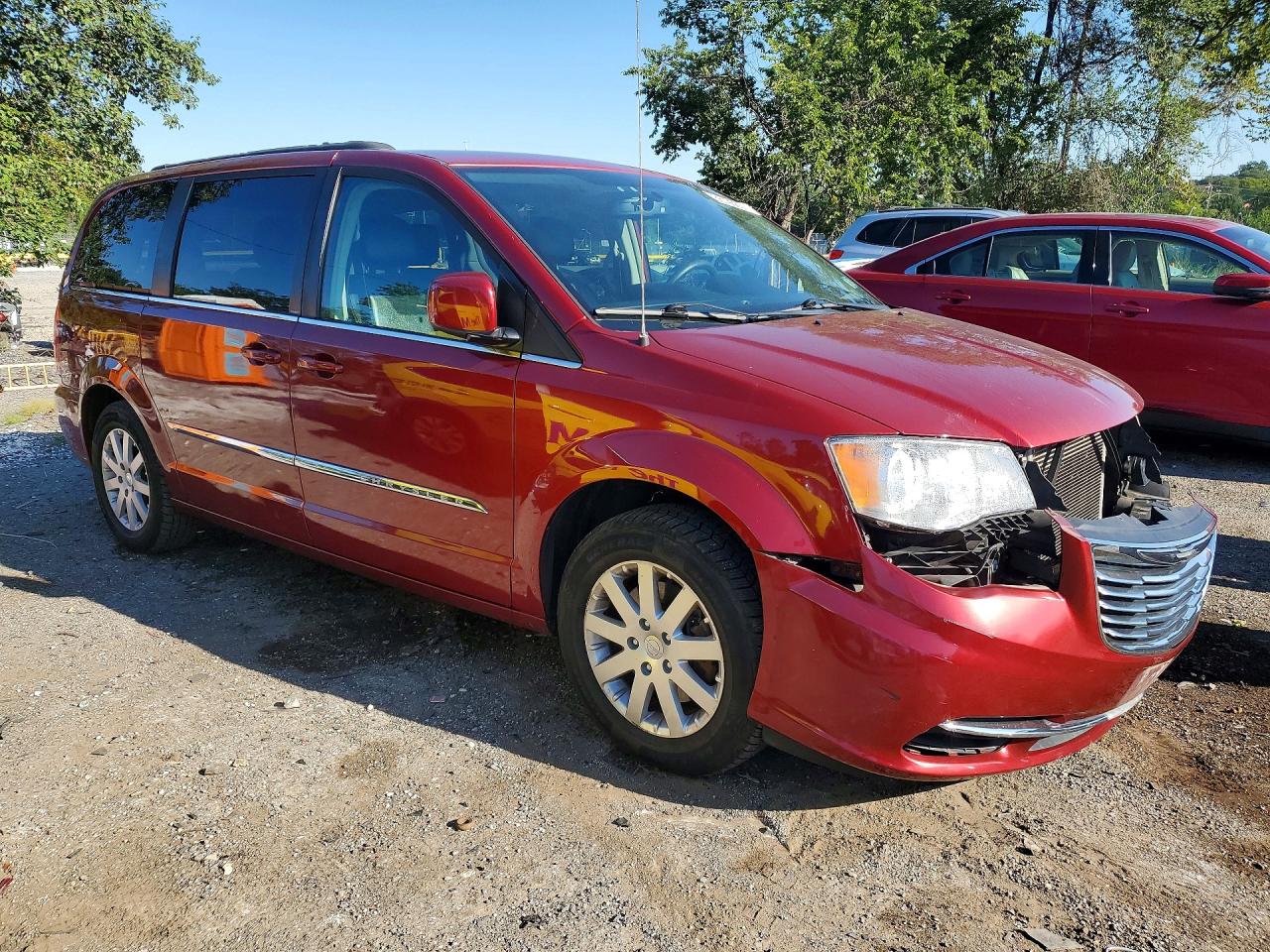 2014 Chrysler Town & Country Touring Красный vin: 2C4RC1BG9ER143539