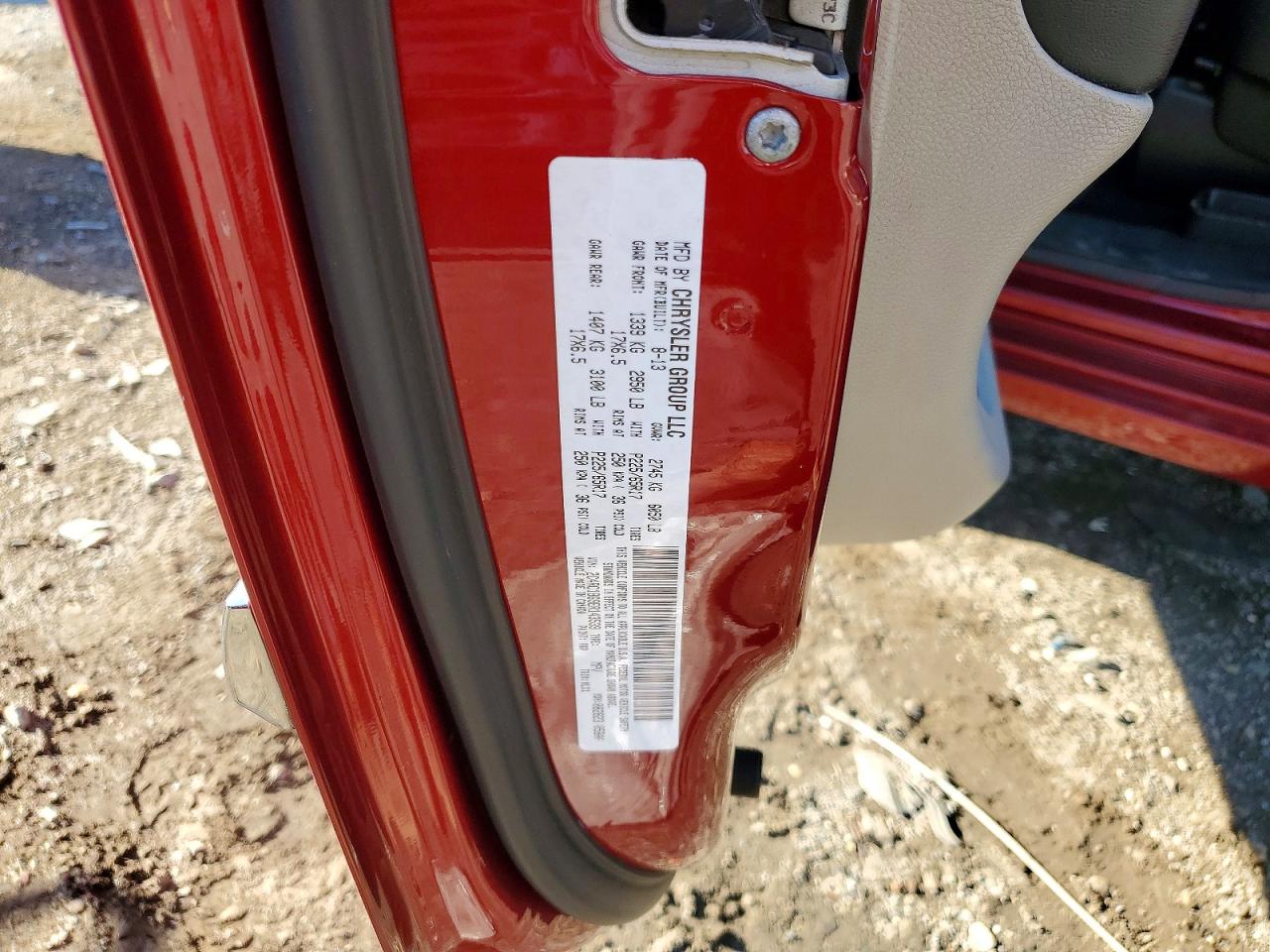 2014 Chrysler Town & Country Touring Красный vin: 2C4RC1BG9ER143539