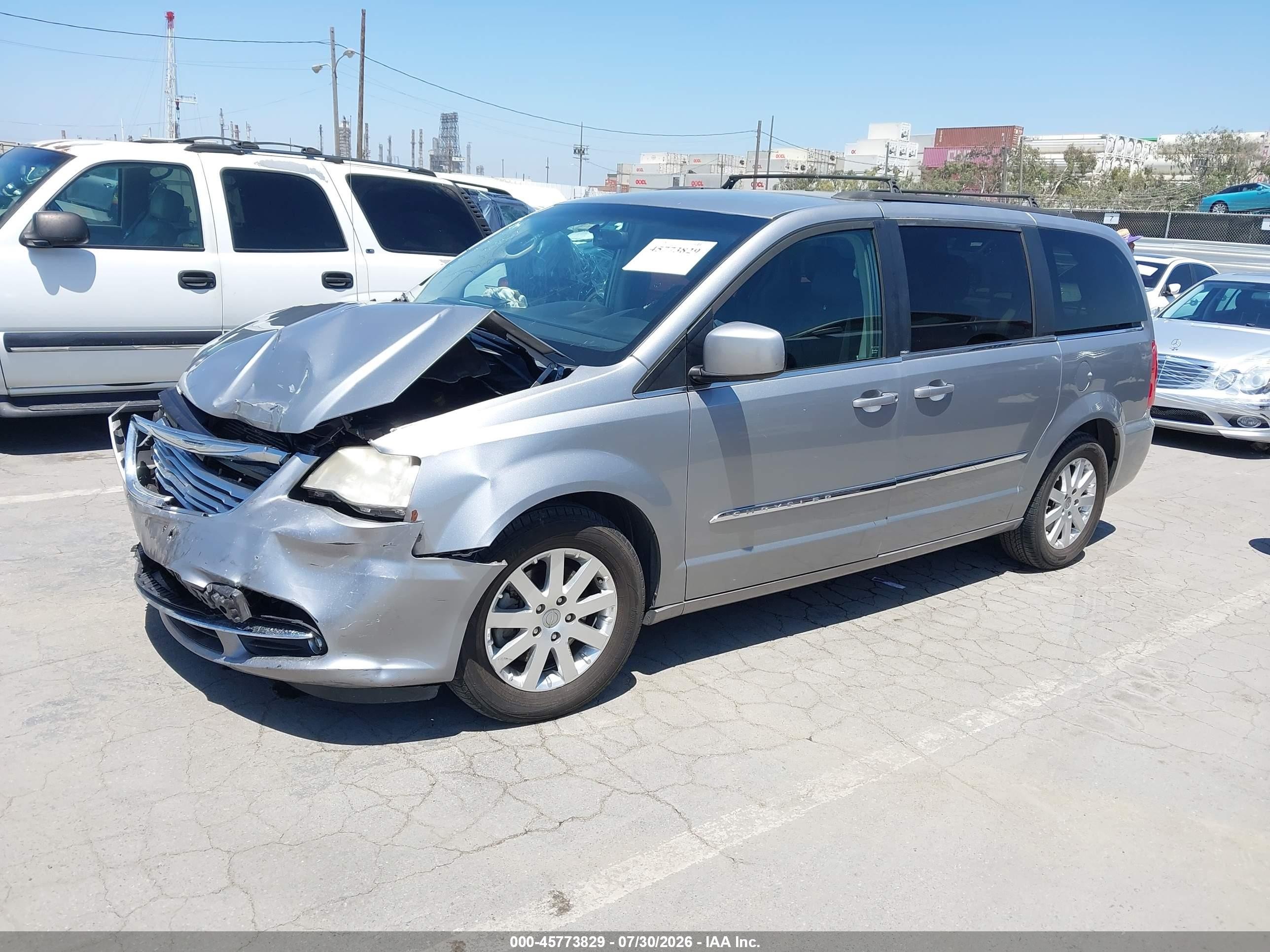 2014 Chrysler Town & Country Touring Серебряный vin: 2C4RC1BG9ER211838