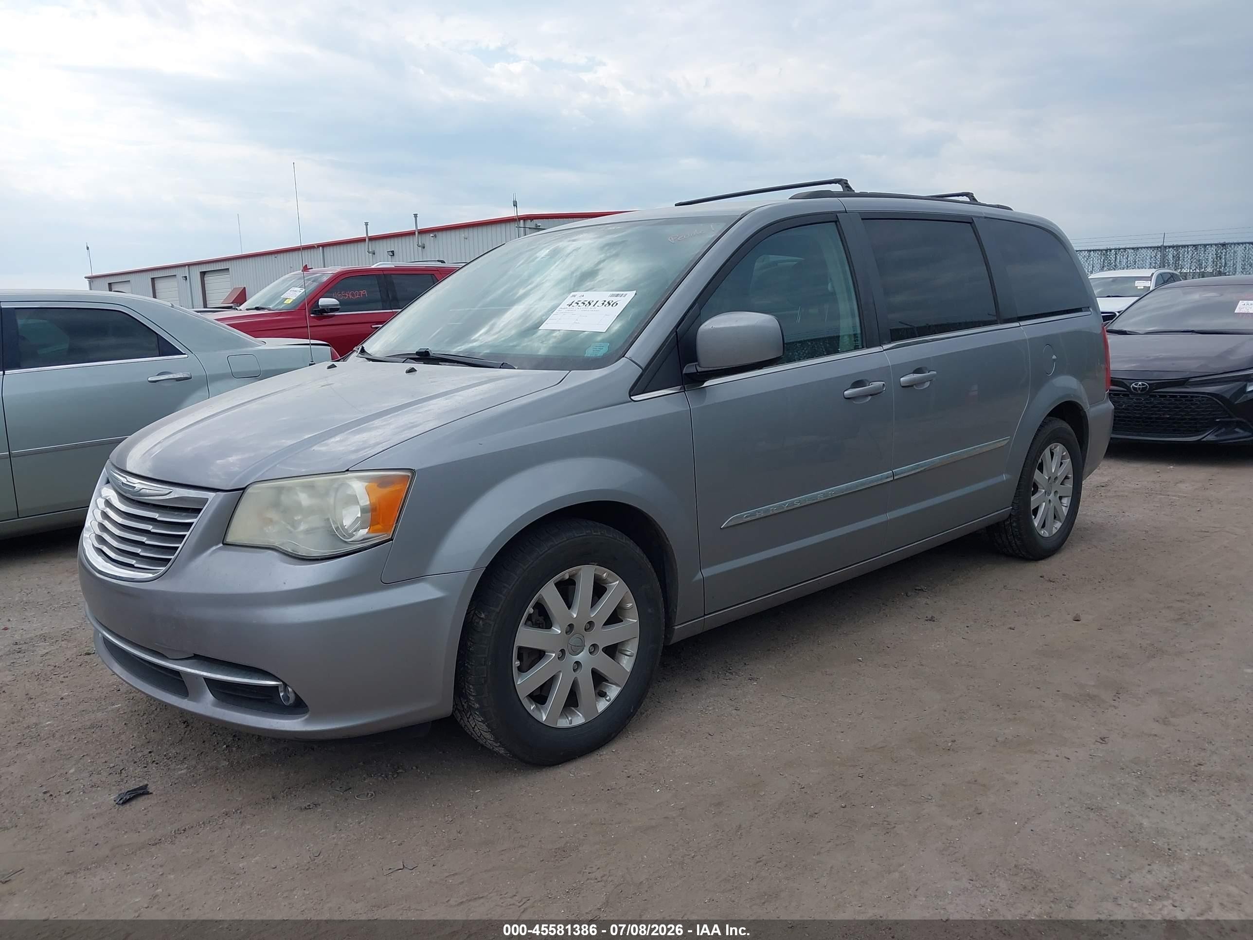 2014 Chrysler Town & Country Touring Серебряный vin: 2C4RC1BG9ER217316