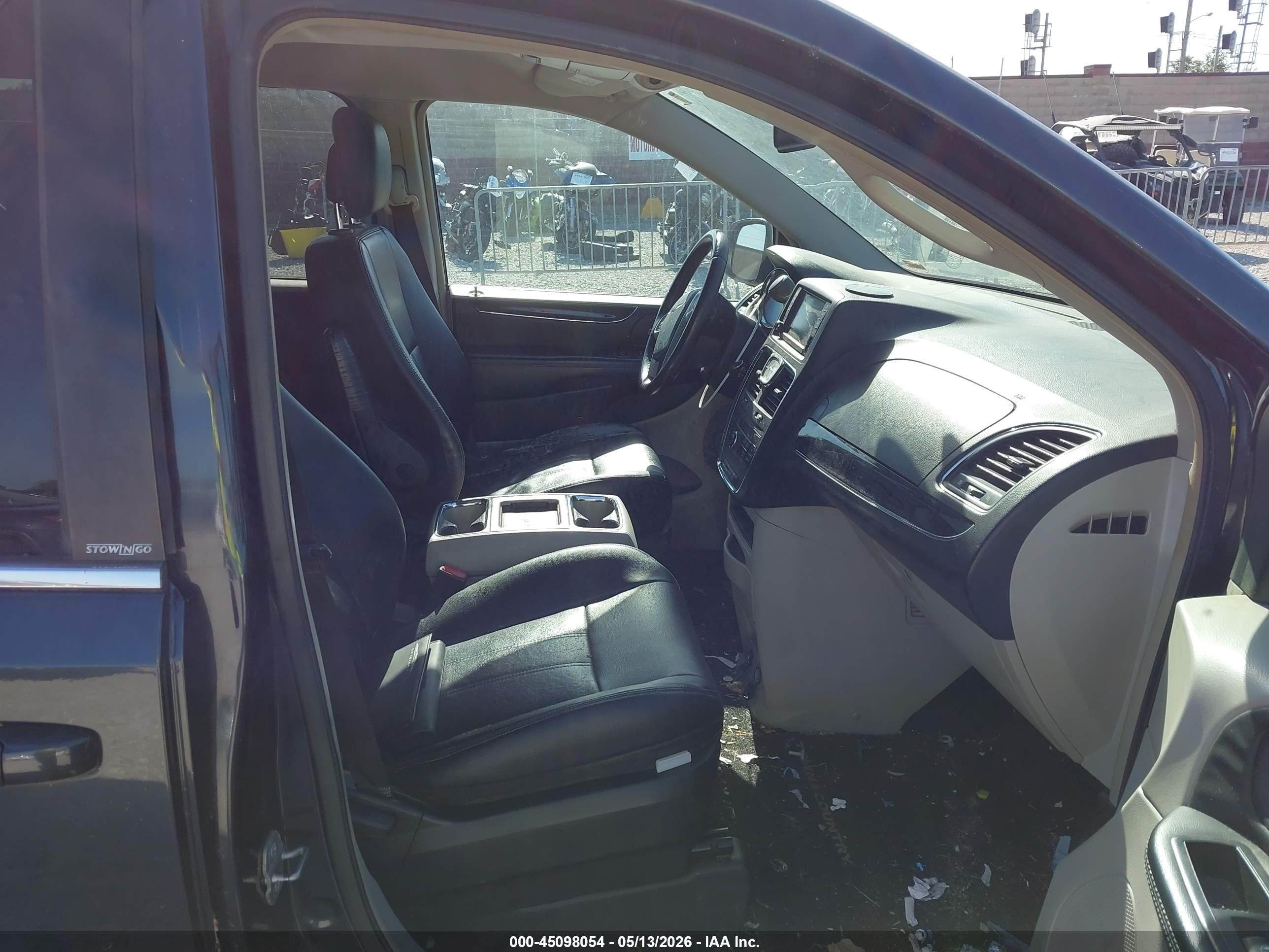 2014 Chrysler Town & Country Touring Black vin: 2C4RC1BG9ER217414