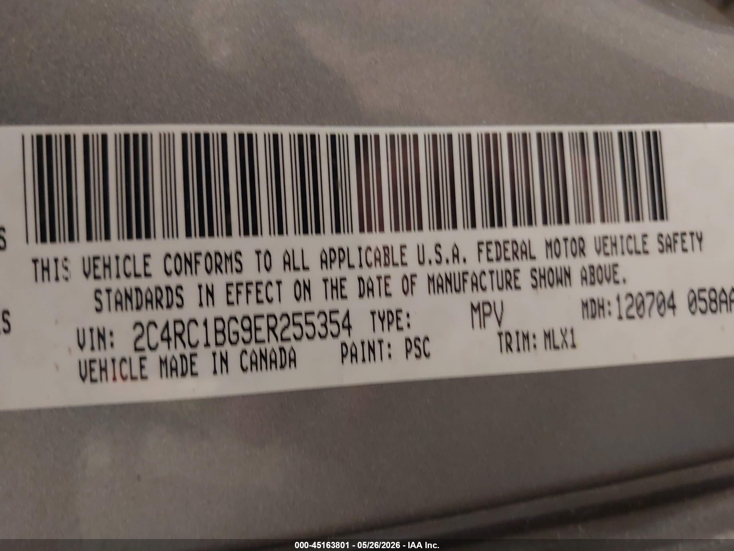 2014 Chrysler Town & Country Touring Серебряный vin: 2C4RC1BG9ER255354