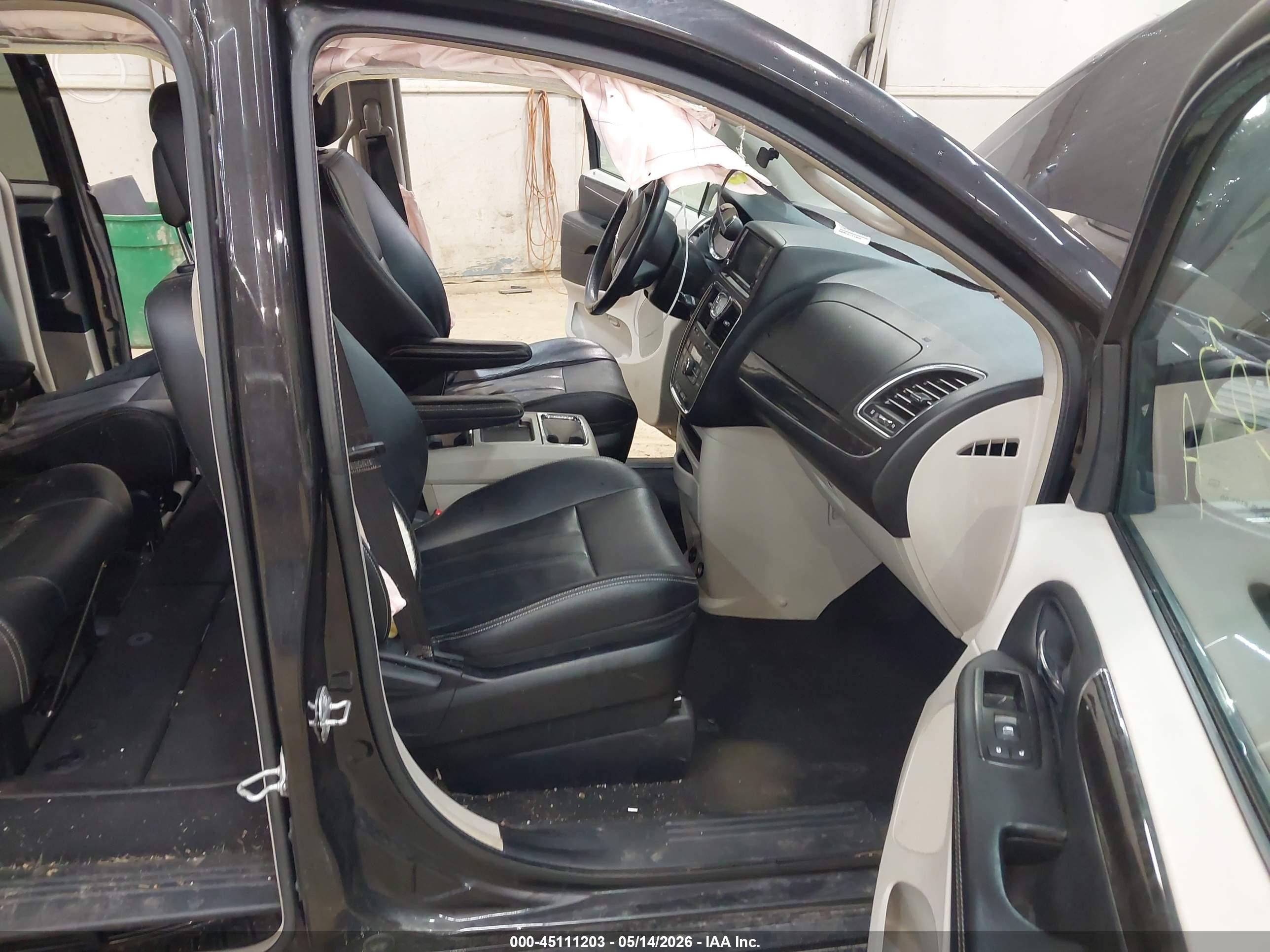 2014 Chrysler Town & Country Touring Black vin: 2C4RC1BG9ER332613