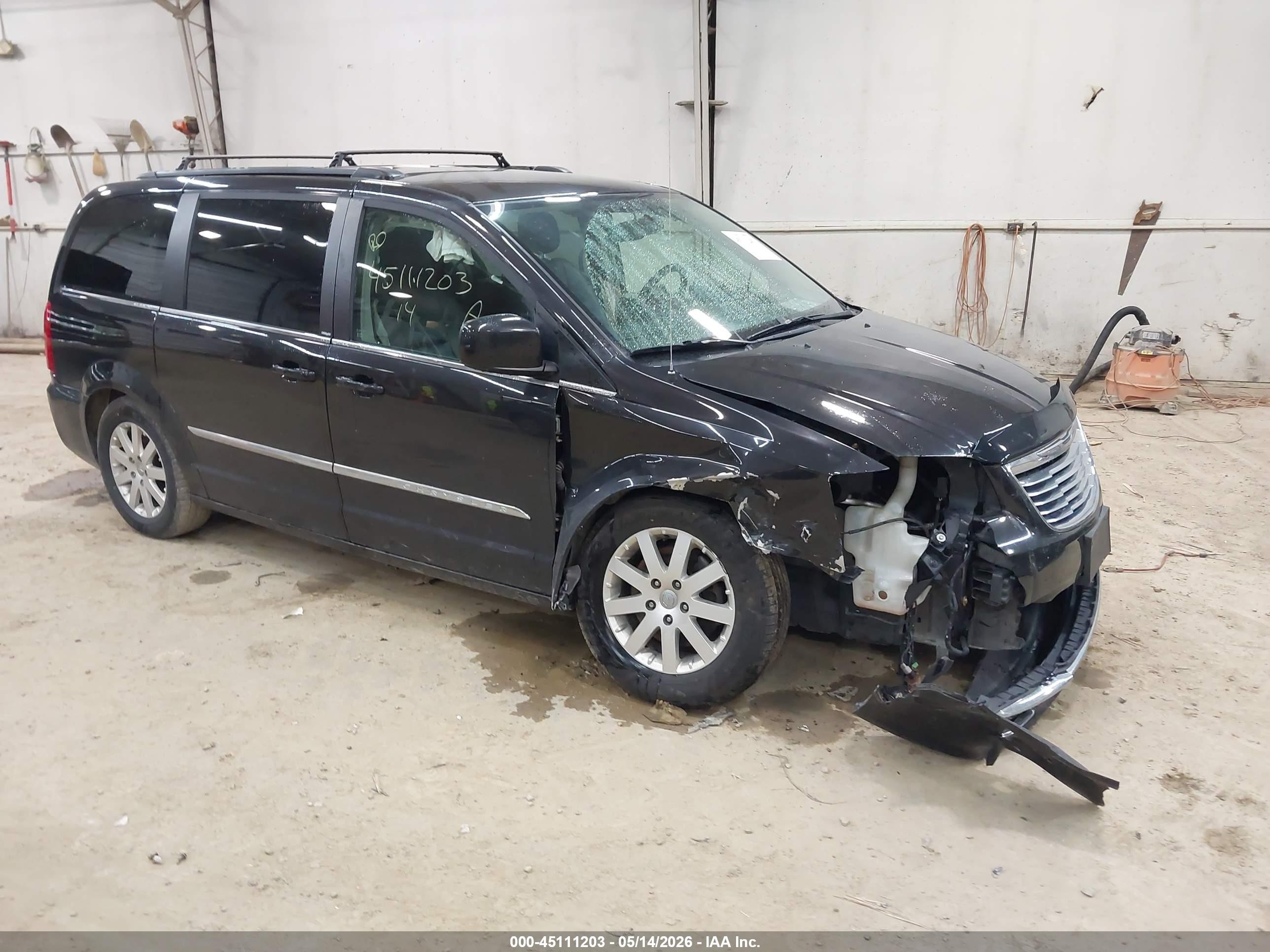 2014 Chrysler Town & Country Touring Black vin: 2C4RC1BG9ER332613