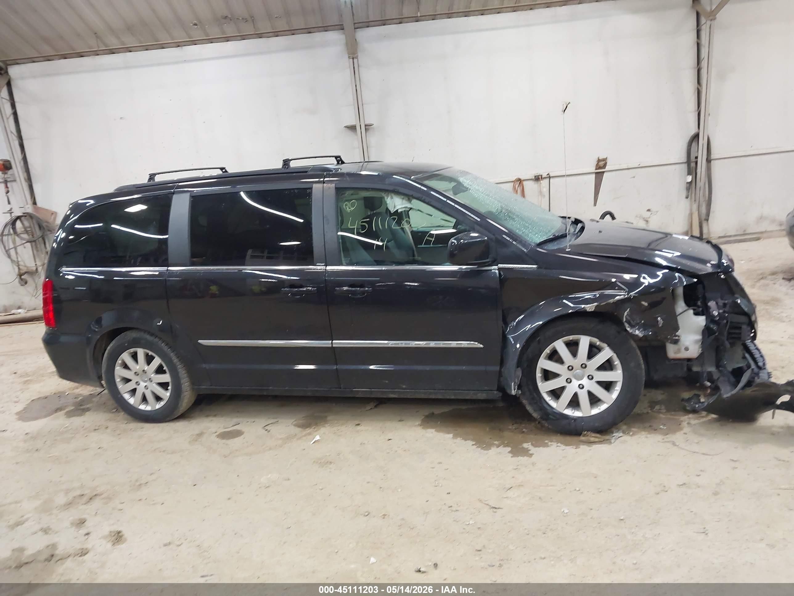 2014 Chrysler Town & Country Touring Black vin: 2C4RC1BG9ER332613