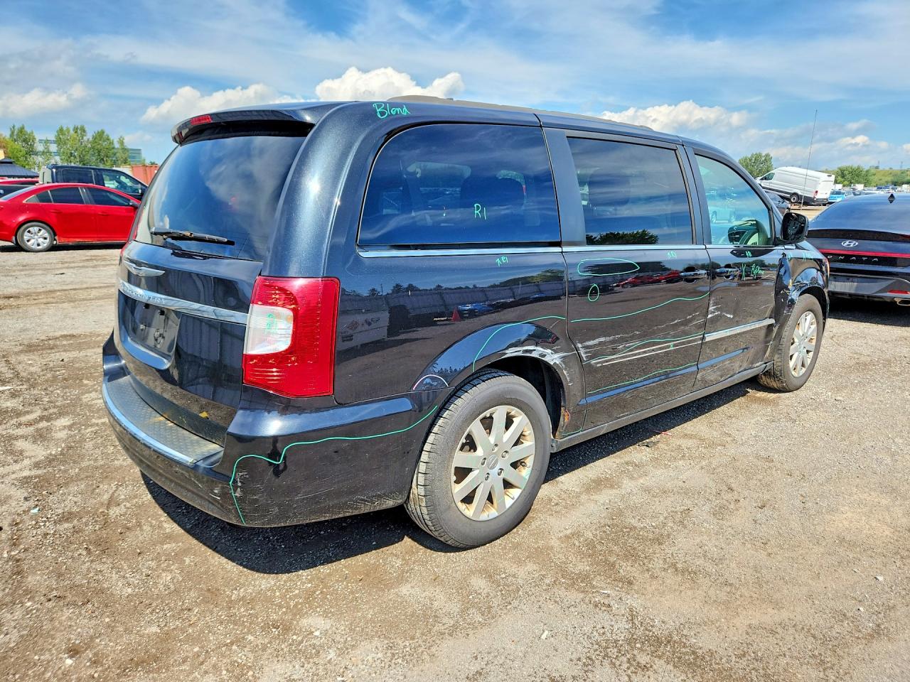 2014 Chrysler Town & Country Touring Black vin: 2C4RC1BG9ER351629