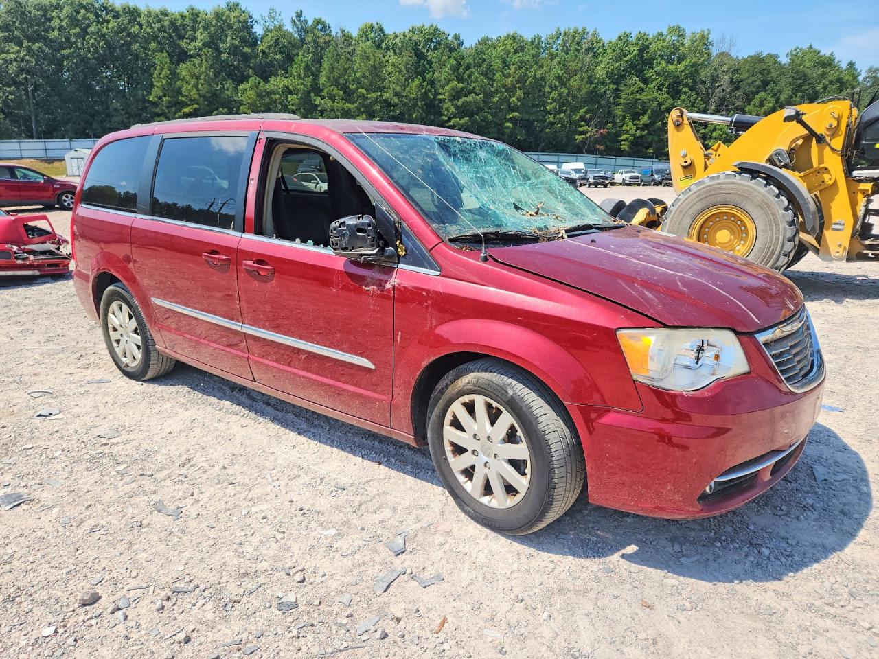 2014 Chrysler Town & Country Touring Бордовый vin: 2C4RC1BG9ER395677