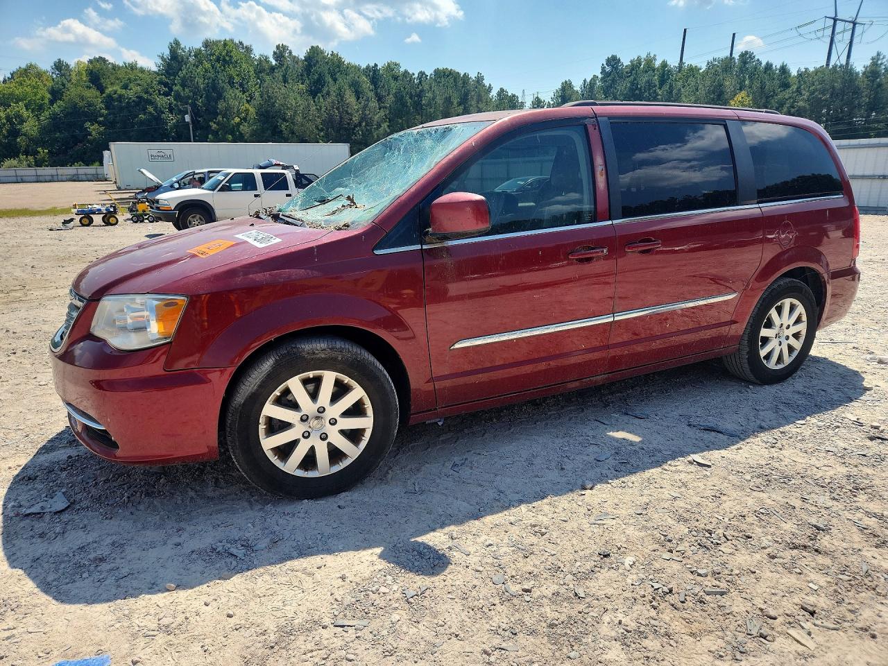 2014 Chrysler Town & Country Touring Бордовый vin: 2C4RC1BG9ER395677