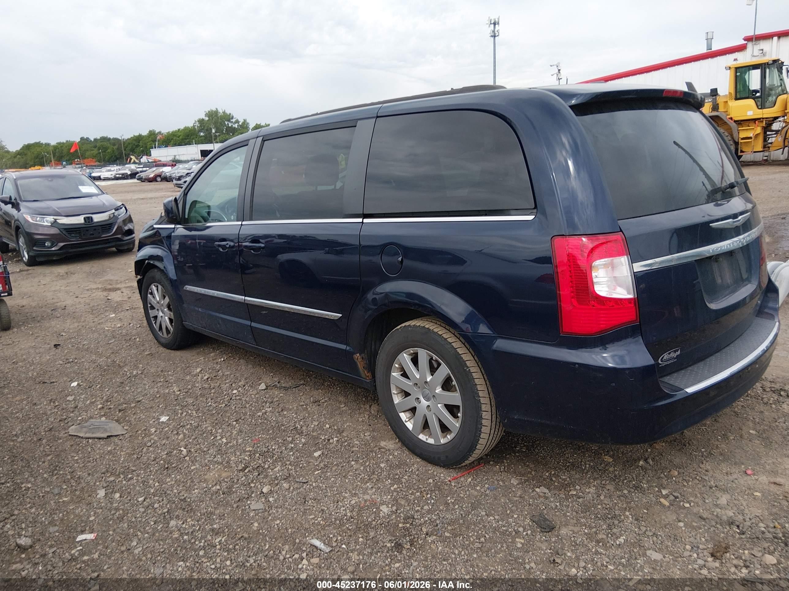 2014 Chrysler Town & Country Touring Blue vin: 2C4RC1BG9ER468403