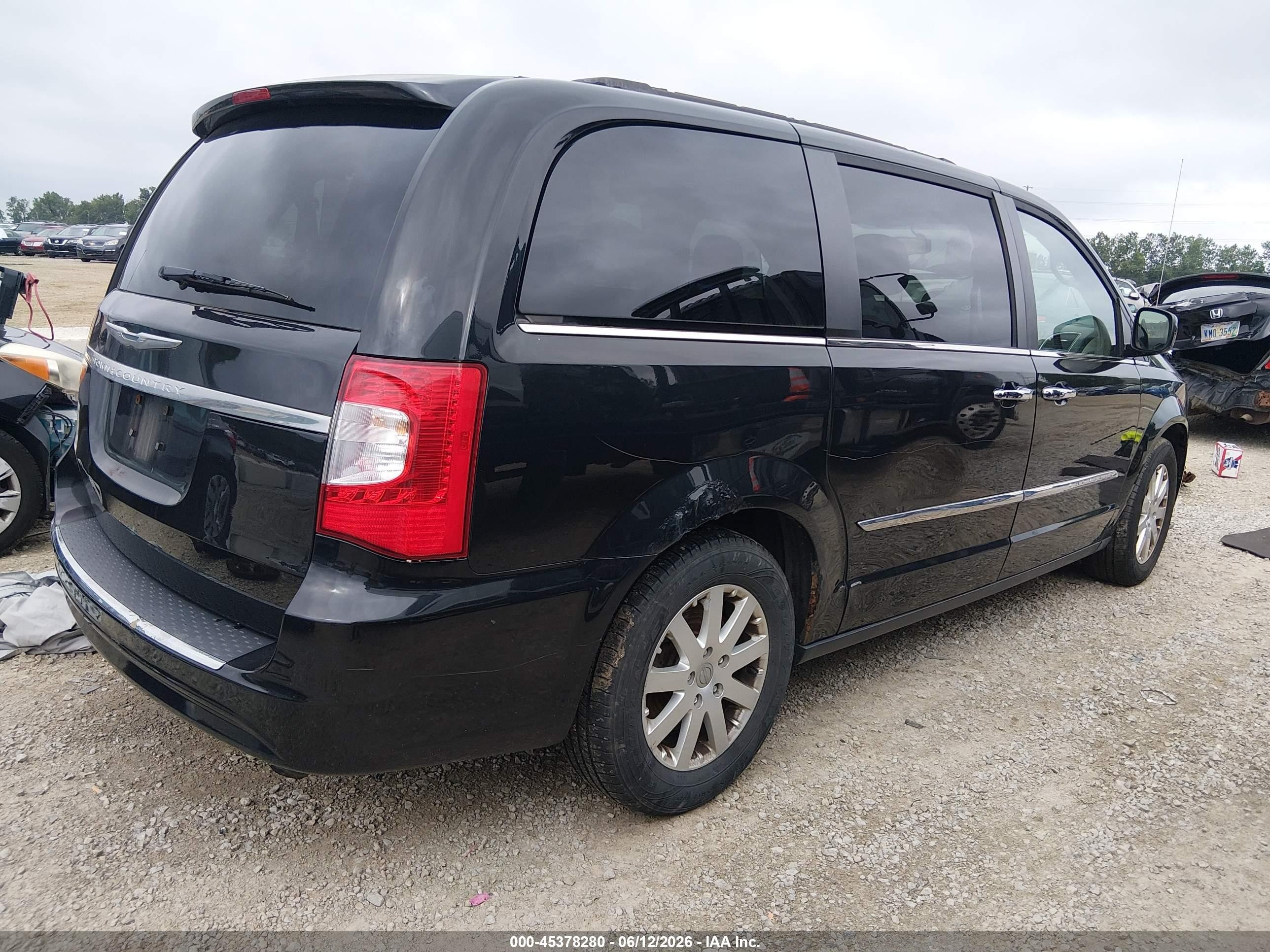 2015 Chrysler Town & Country Touring Black vin: 2C4RC1BG9FR505287