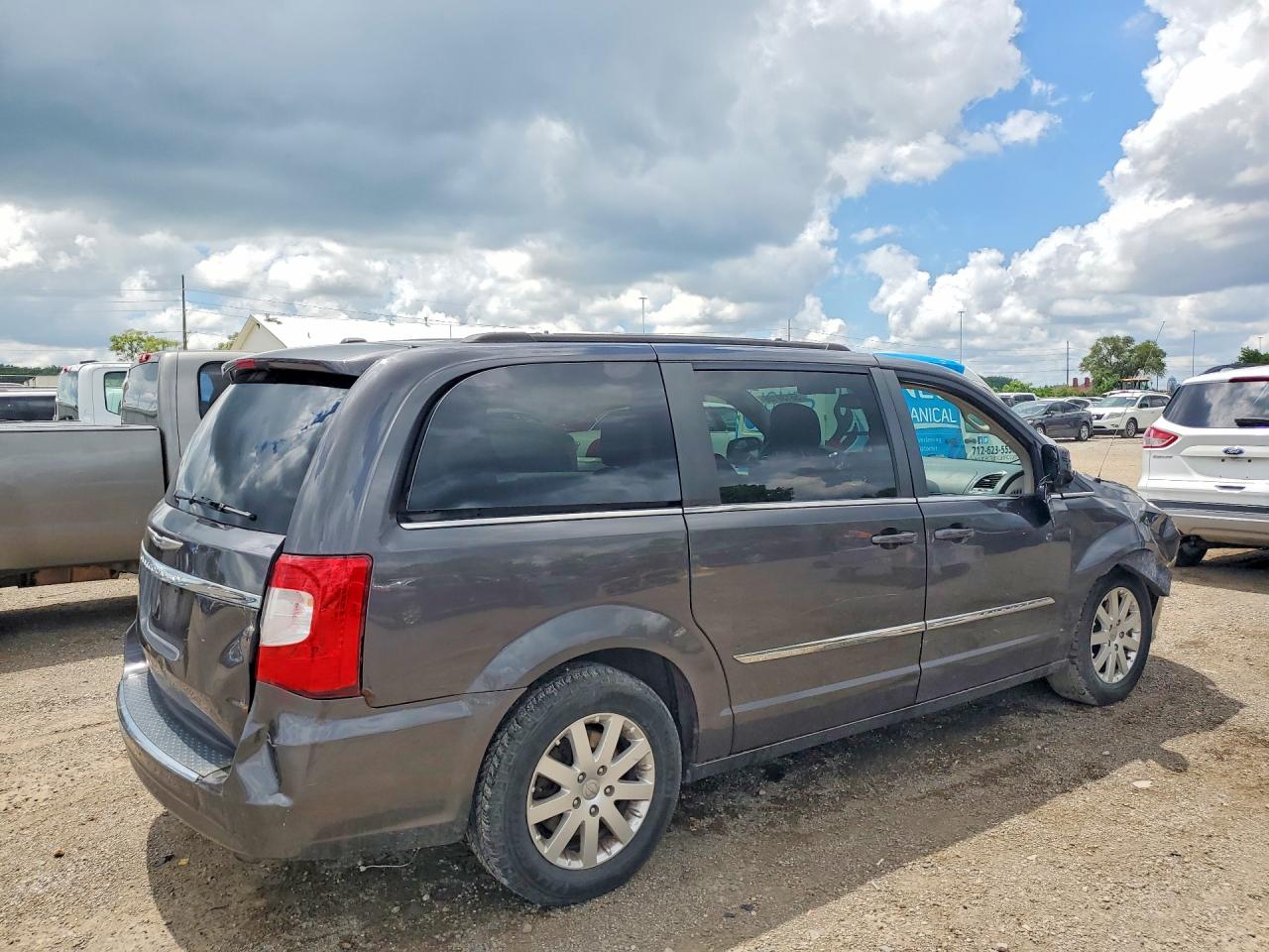 2015 Chrysler Town & Country Touring Gray vin: 2C4RC1BG9FR544641