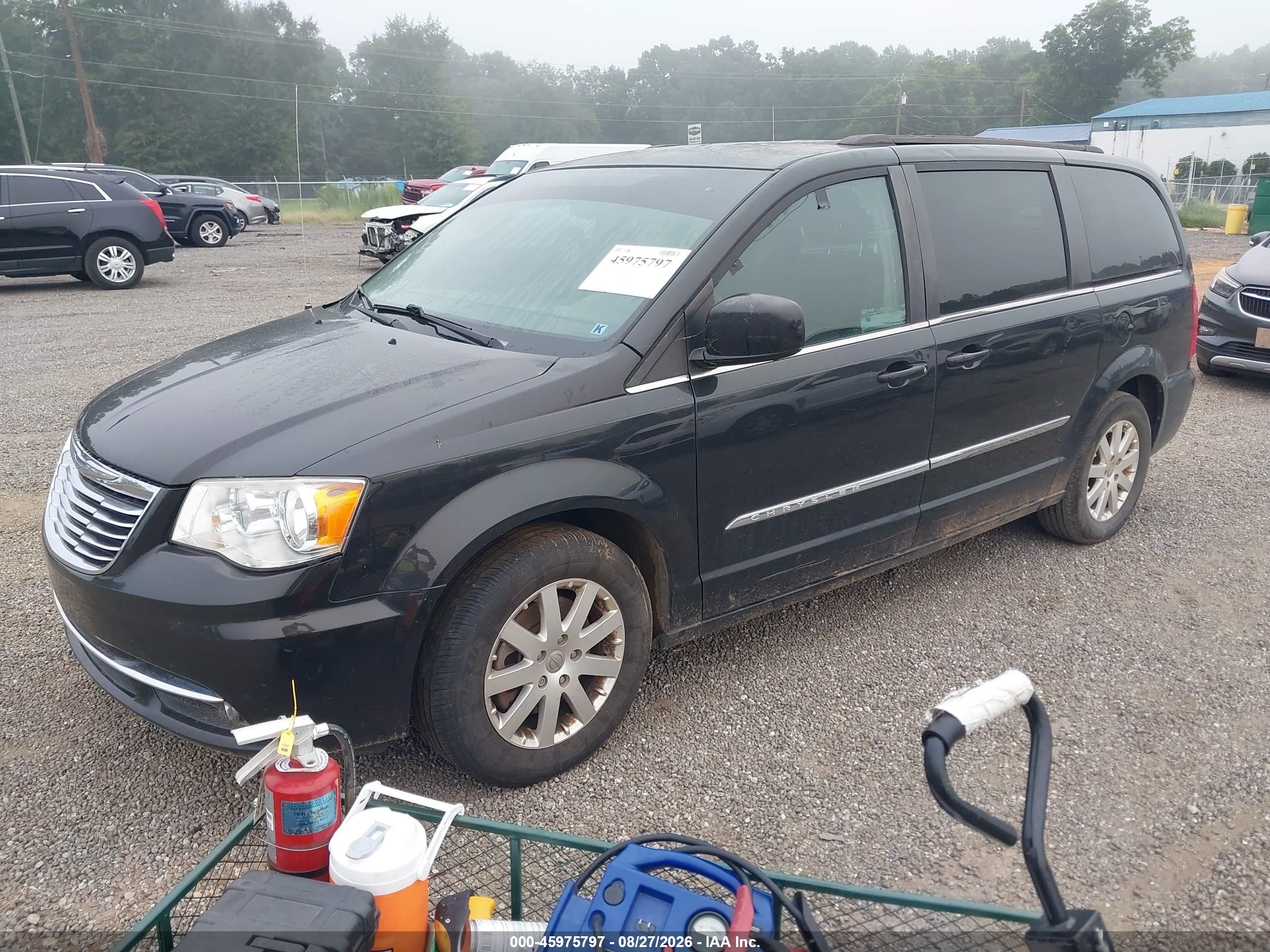 2015 Chrysler Town & Country Touring Black vin: 2C4RC1BG9FR554456