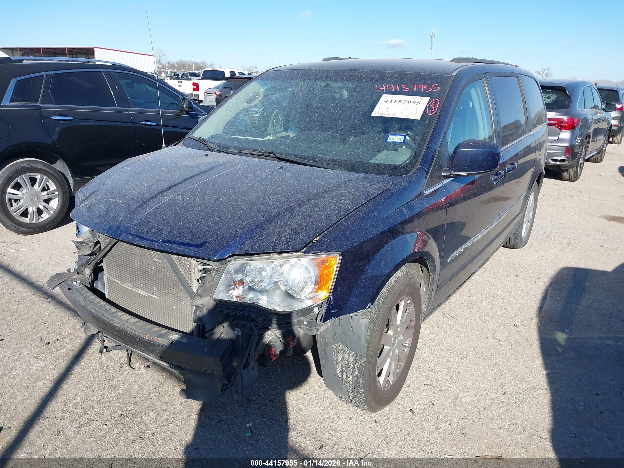 2015 Chrysler Town & Country Touring Blue vin: 2C4RC1BG9FR563058