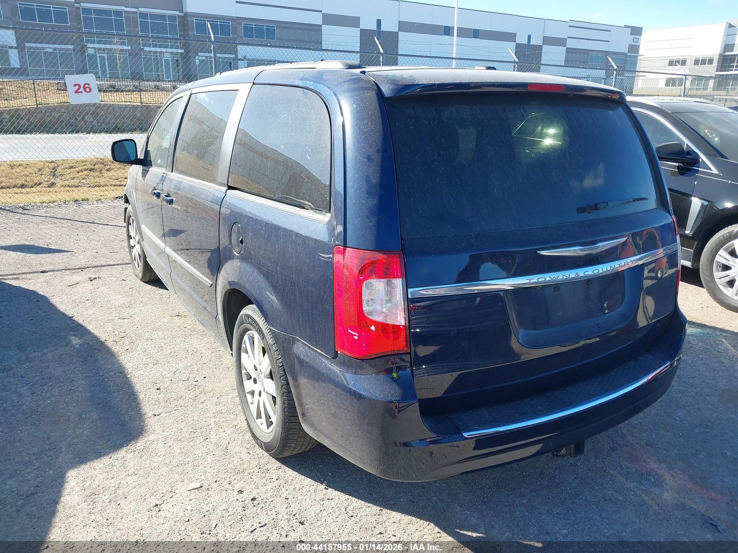 2015 Chrysler Town & Country Touring Blue vin: 2C4RC1BG9FR563058