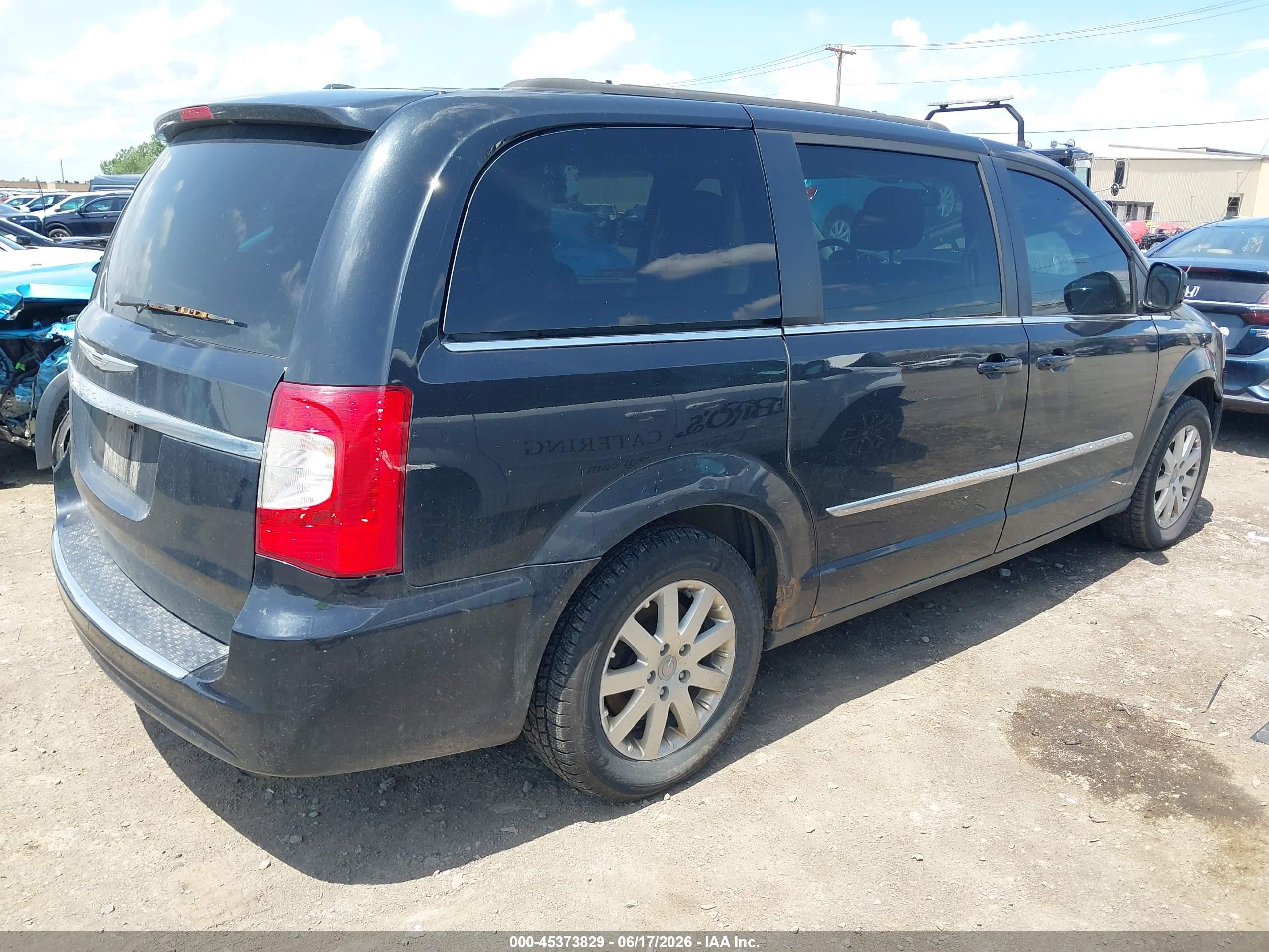 2015 Chrysler Town & Country Touring Black vin: 2C4RC1BG9FR619628