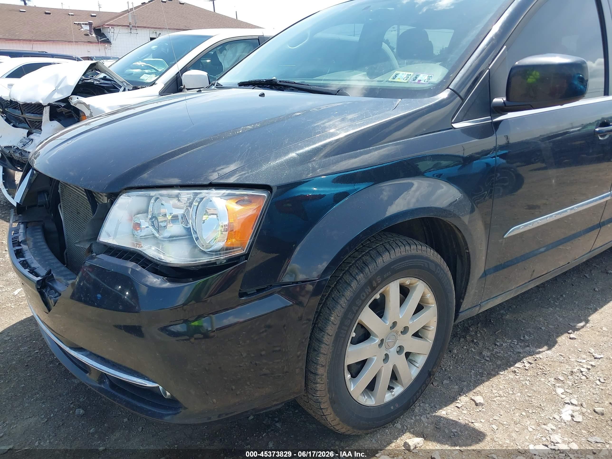 2015 Chrysler Town & Country Touring Black vin: 2C4RC1BG9FR619628