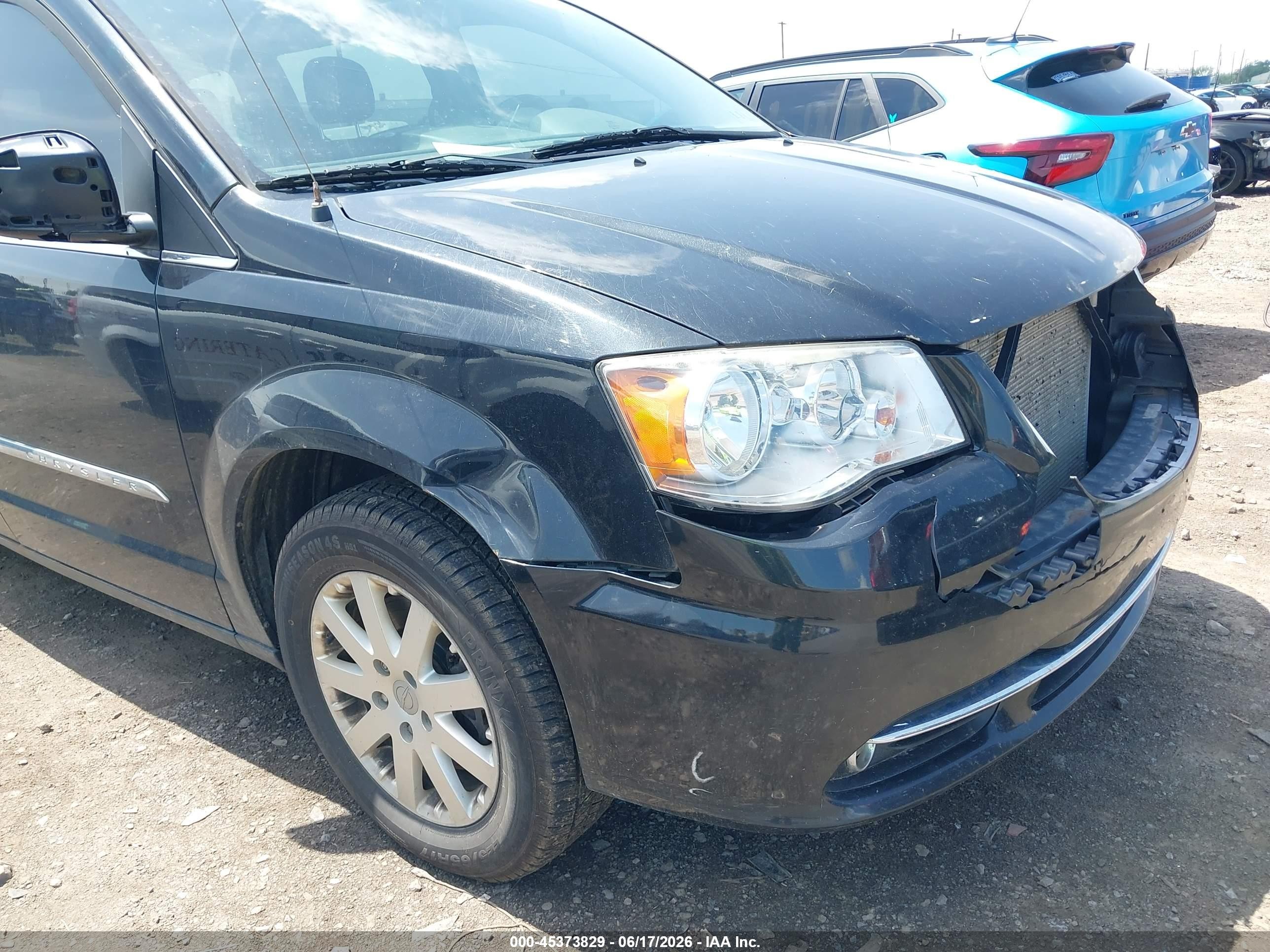 2015 Chrysler Town & Country Touring Black vin: 2C4RC1BG9FR619628