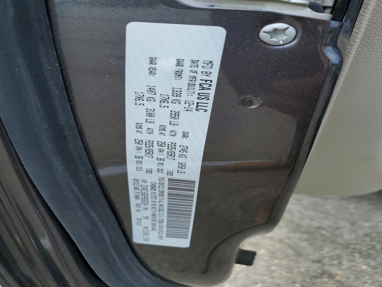 2015 Chrysler Town & Country Touring Gray vin: 2C4RC1BG9FR656324
