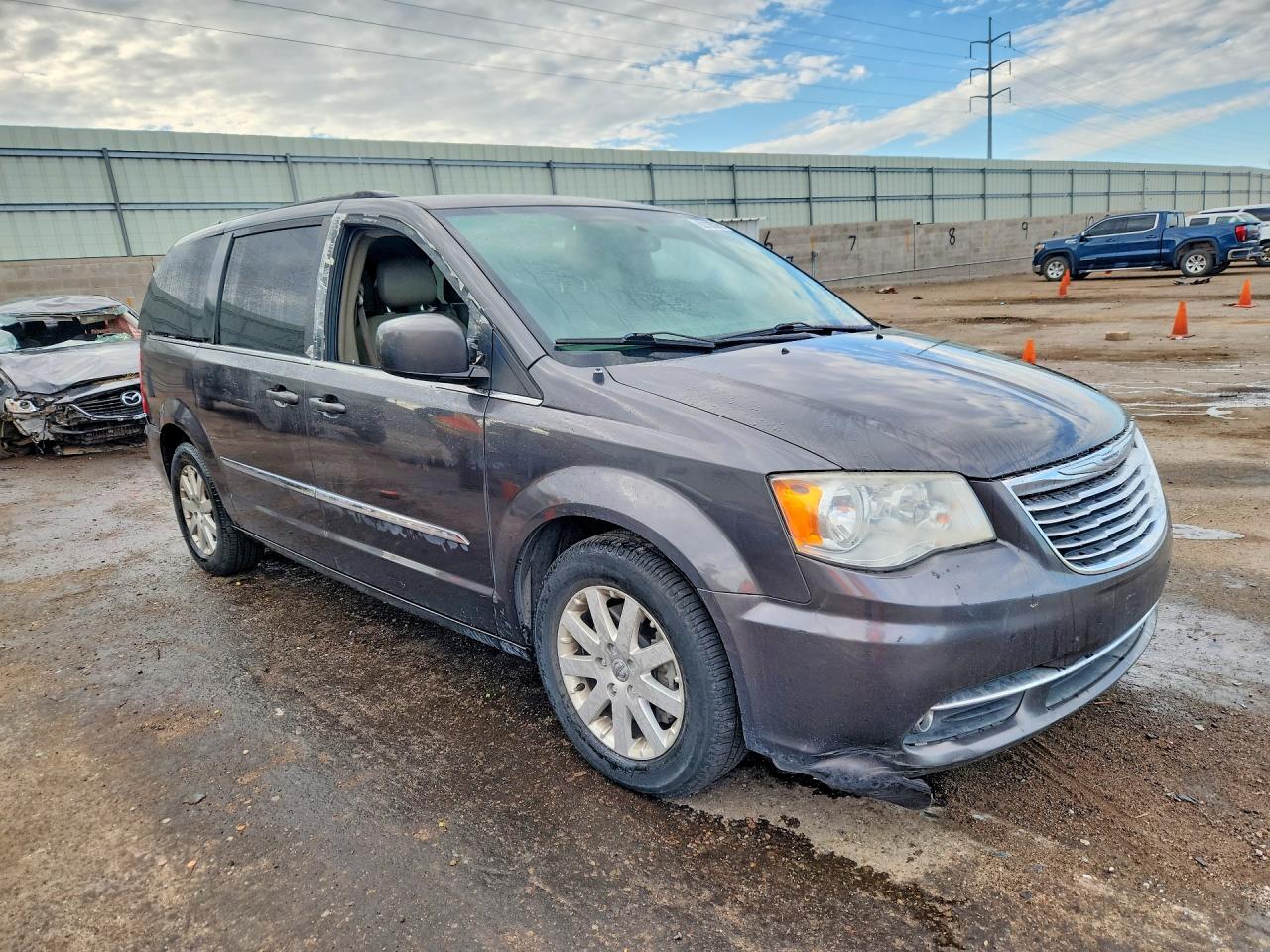 2015 Chrysler Town & Country Touring Gray vin: 2C4RC1BG9FR661927