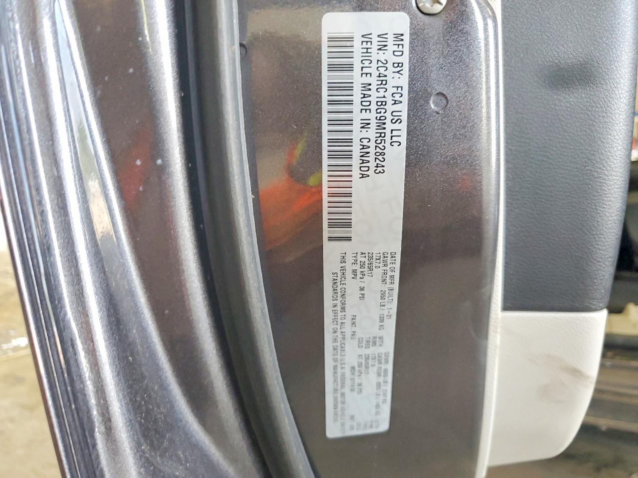 2021 Chrysler Pacifica Touring L Black vin: 2C4RC1BG9MR528243