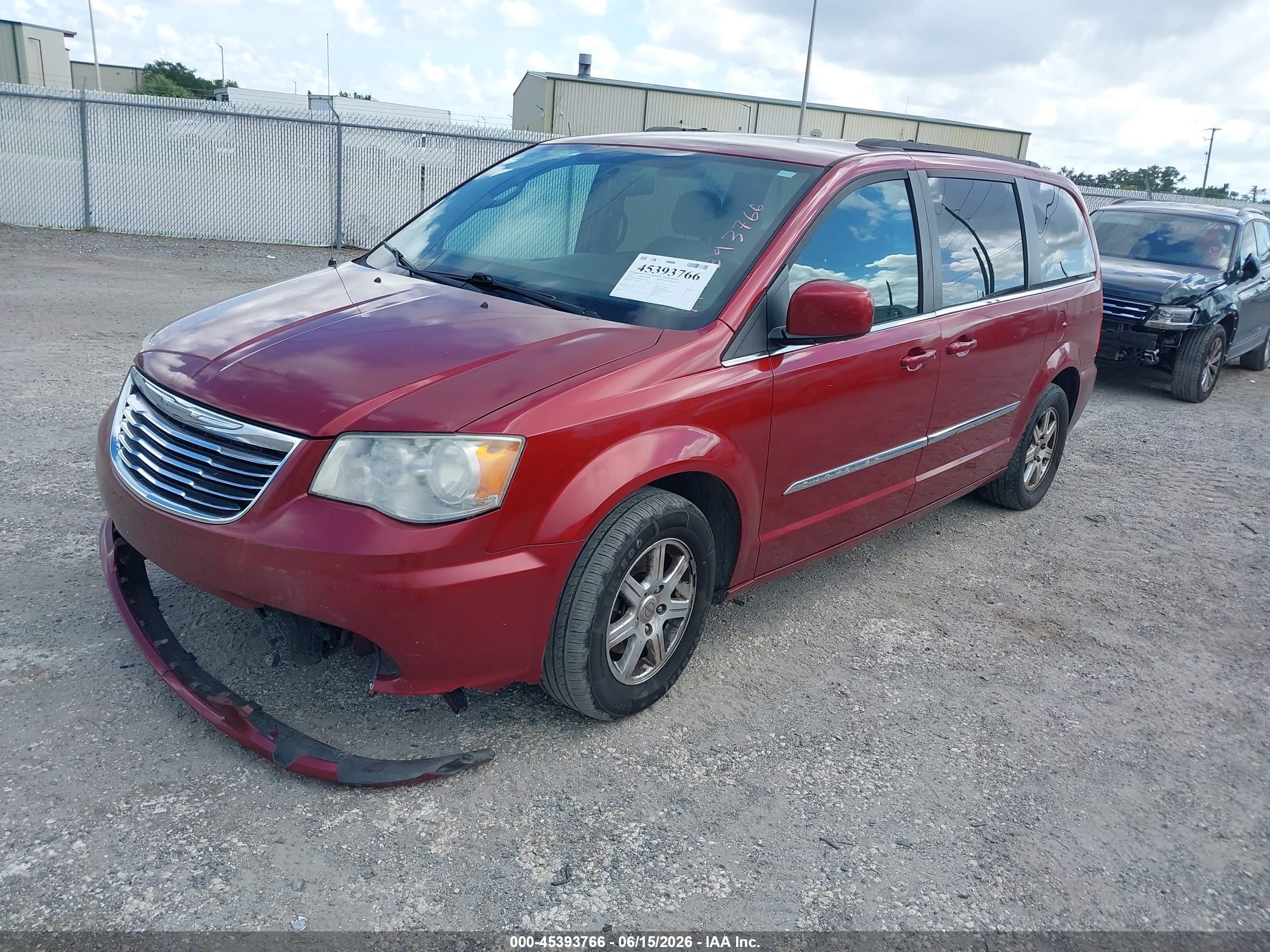 2012 Chrysler Town & Country Touring Maroon vin: 2C4RC1BGXCR331063