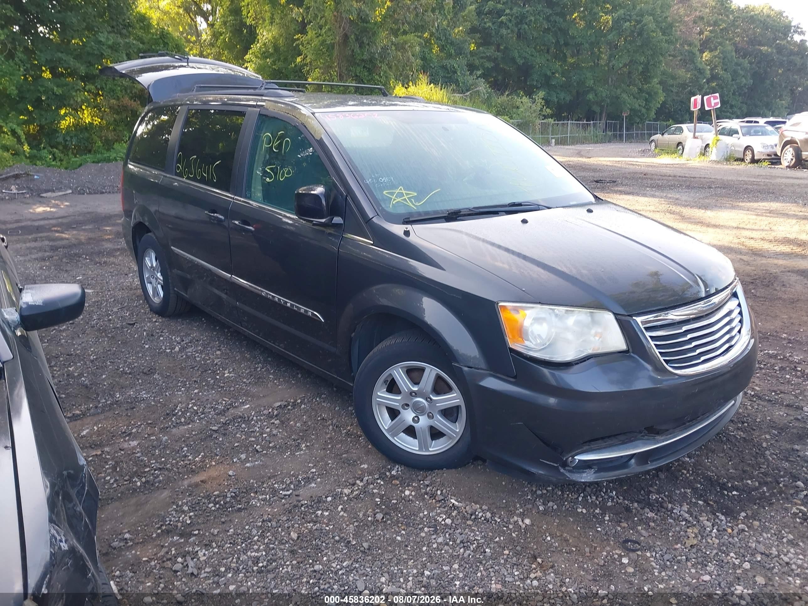 2012 Chrysler Town & Country Touring Gray vin: 2C4RC1BGXCR368274