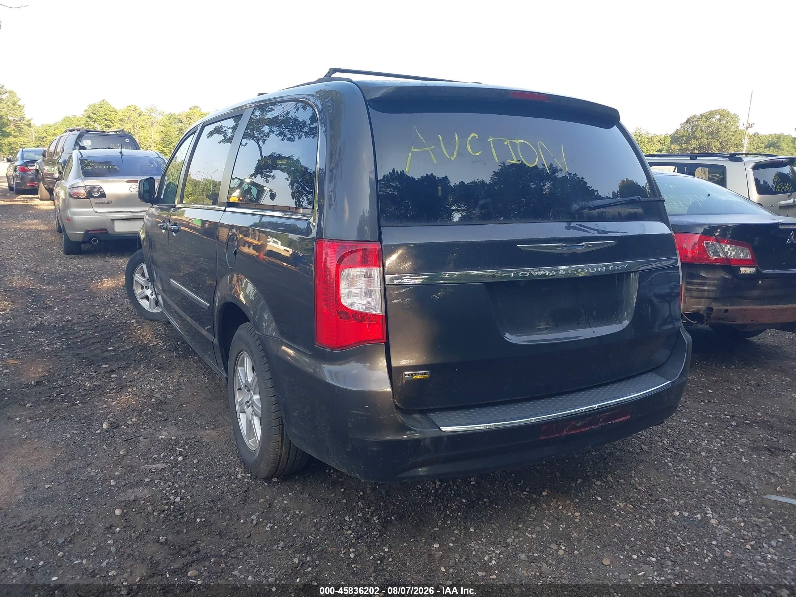 2012 Chrysler Town & Country Touring Gray vin: 2C4RC1BGXCR368274
