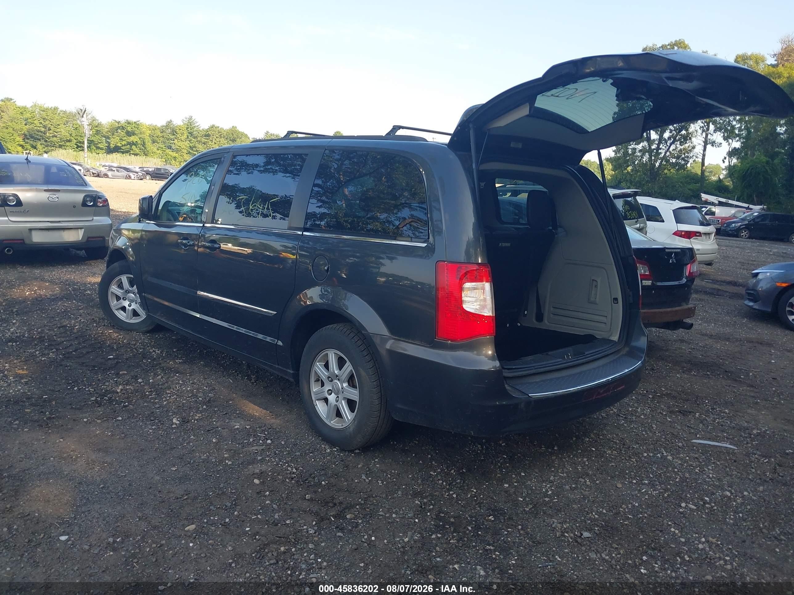 2012 Chrysler Town & Country Touring Gray vin: 2C4RC1BGXCR368274