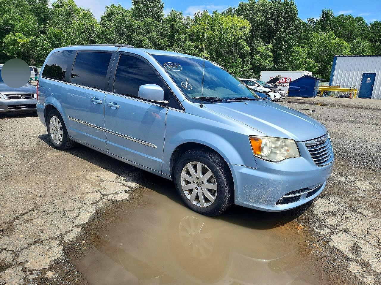 2012 Chrysler Town & Country Touring Blue vin: 2C4RC1BGXCR368758