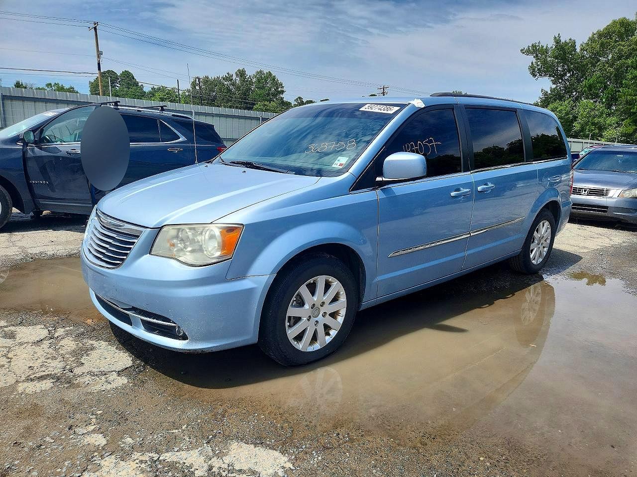 2012 Chrysler Town & Country Touring Blue vin: 2C4RC1BGXCR368758